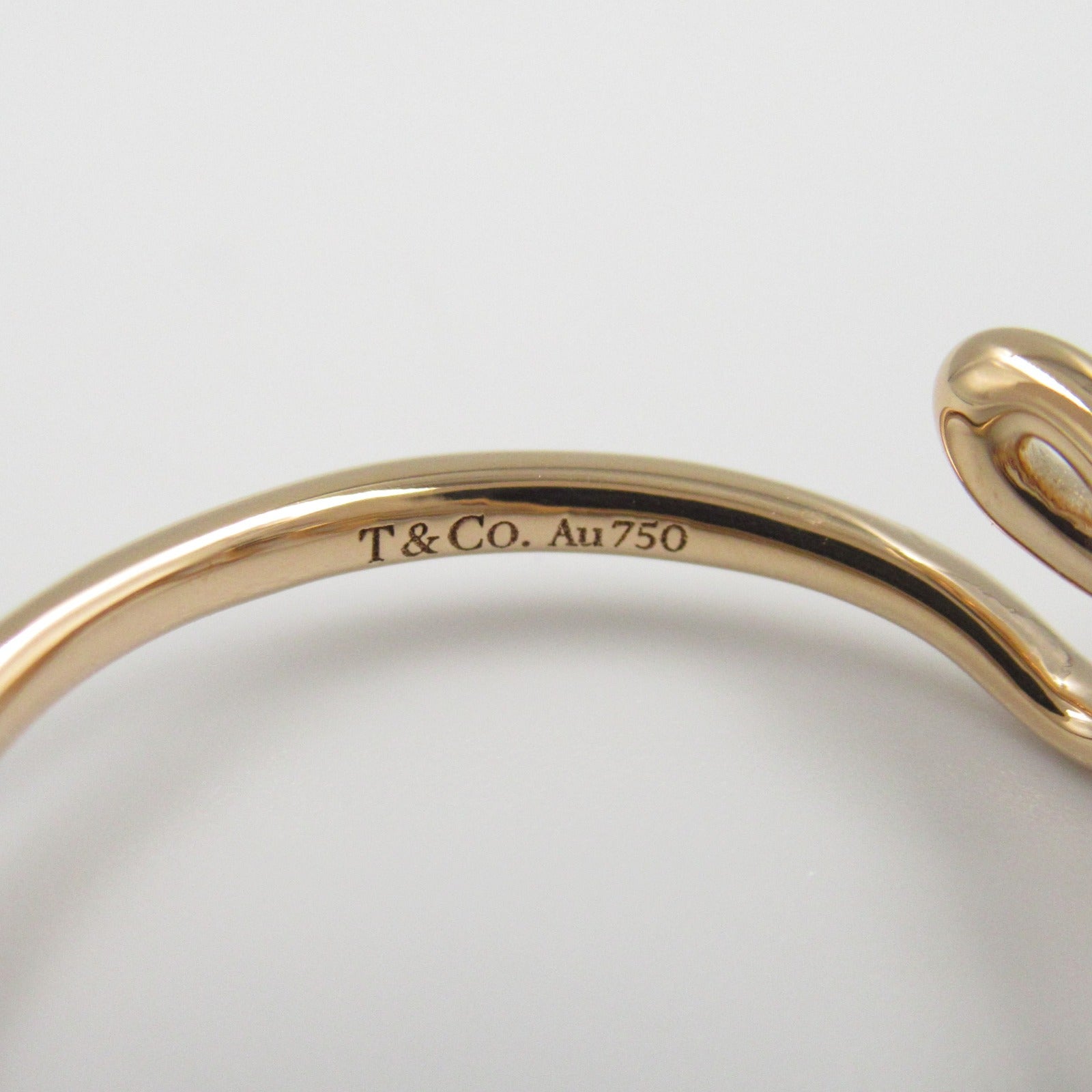 Tiffany & Co 18K Graffiti Love Ring Metal Ring in Great Condition