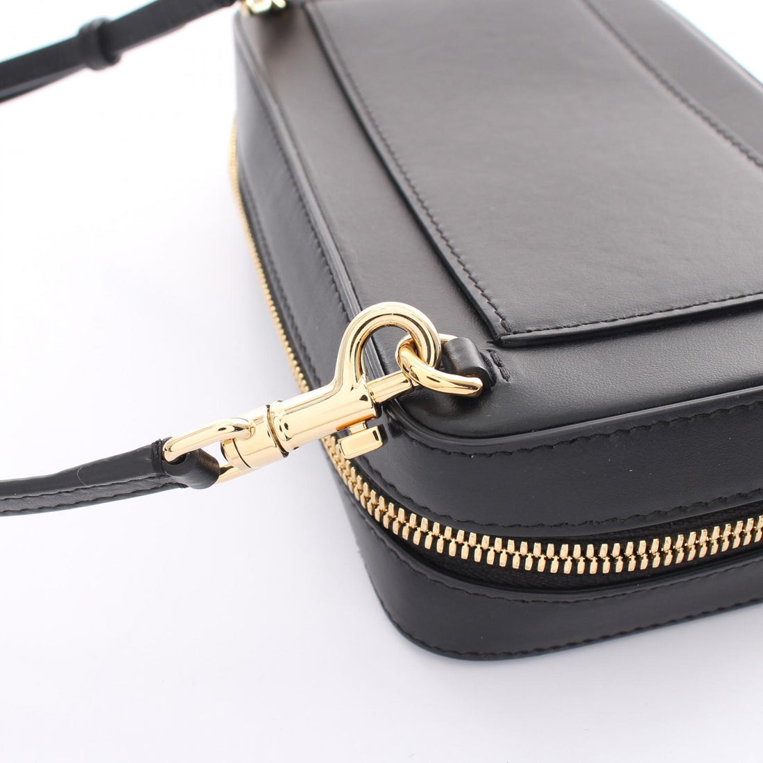 D&G Leather Camera Shoulder Bag Black