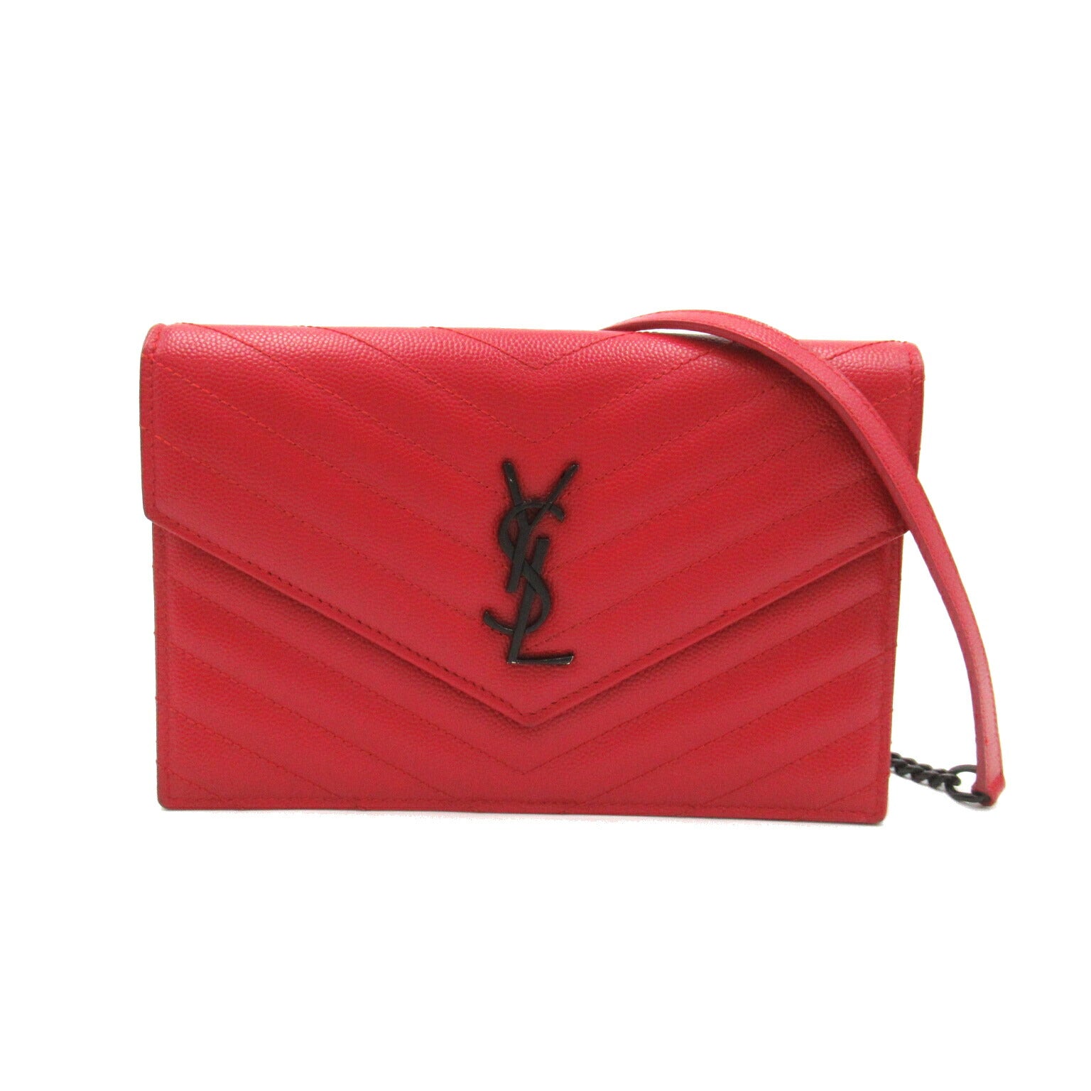 Yves Saint Laurent Leather Chain Wallet Shoulder Bag