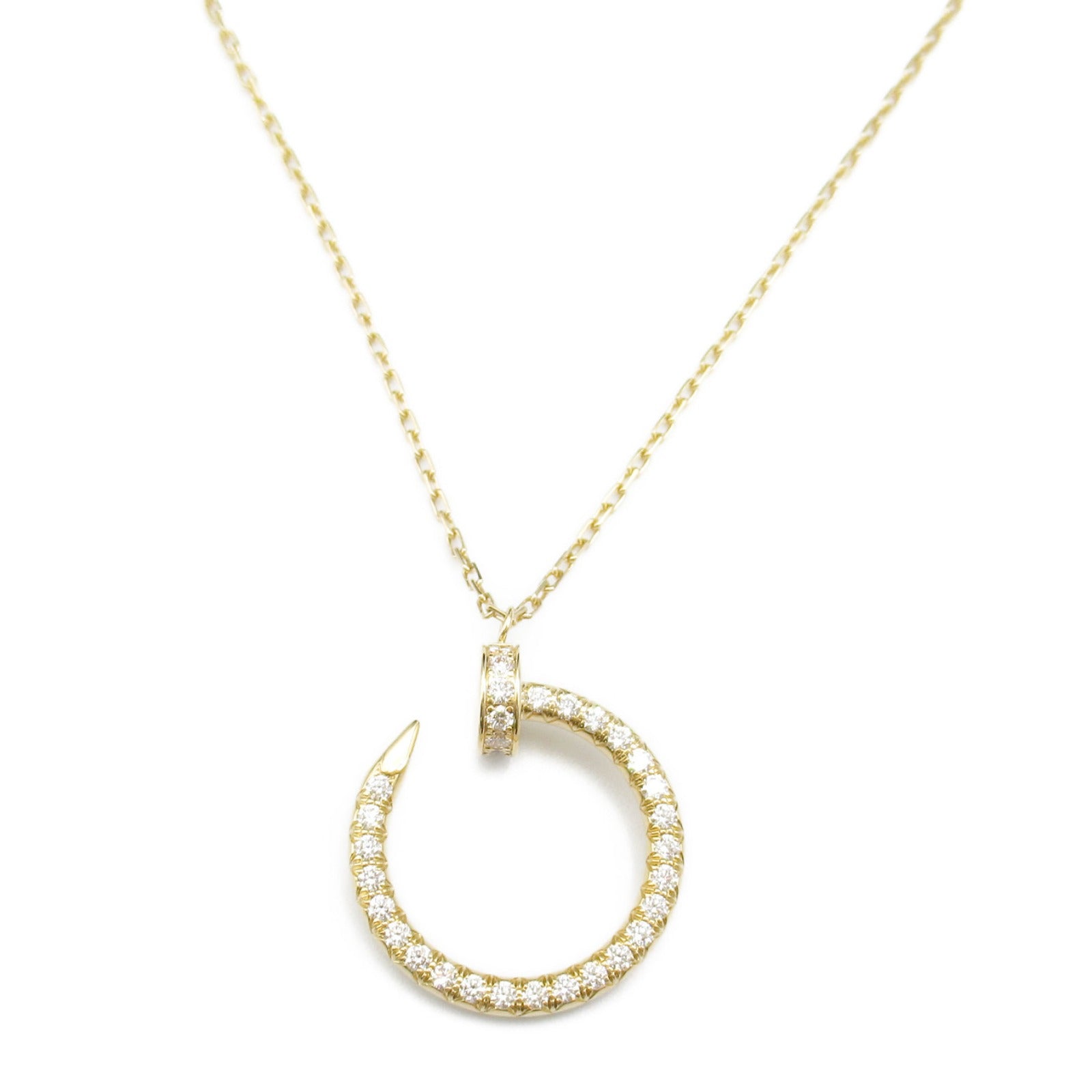 Cartier K18 Yellow Gold Diamond Necklace