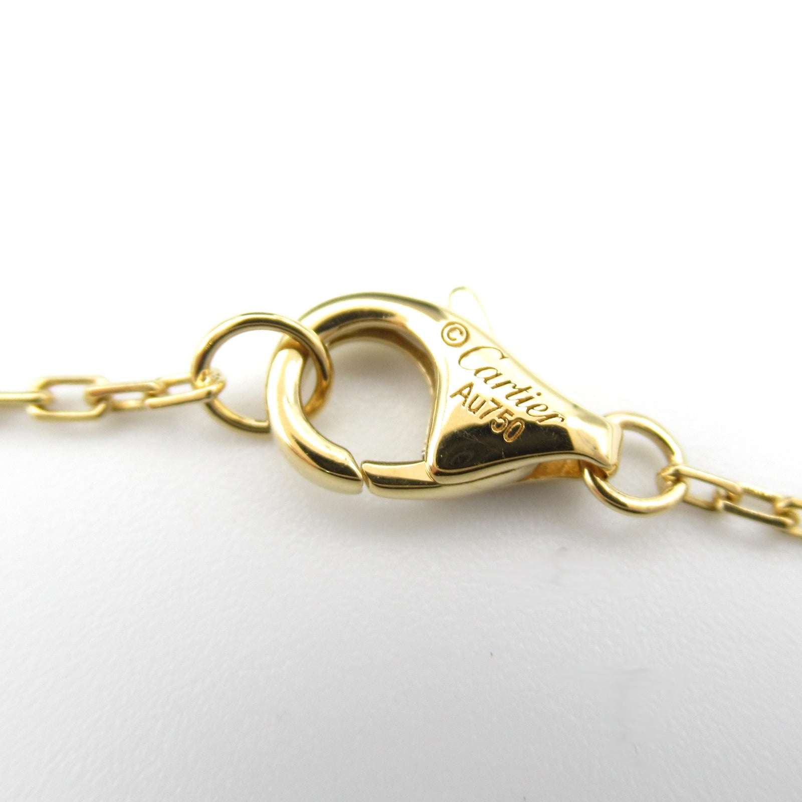 Cartier K18 Yellow Gold Diamond Necklace