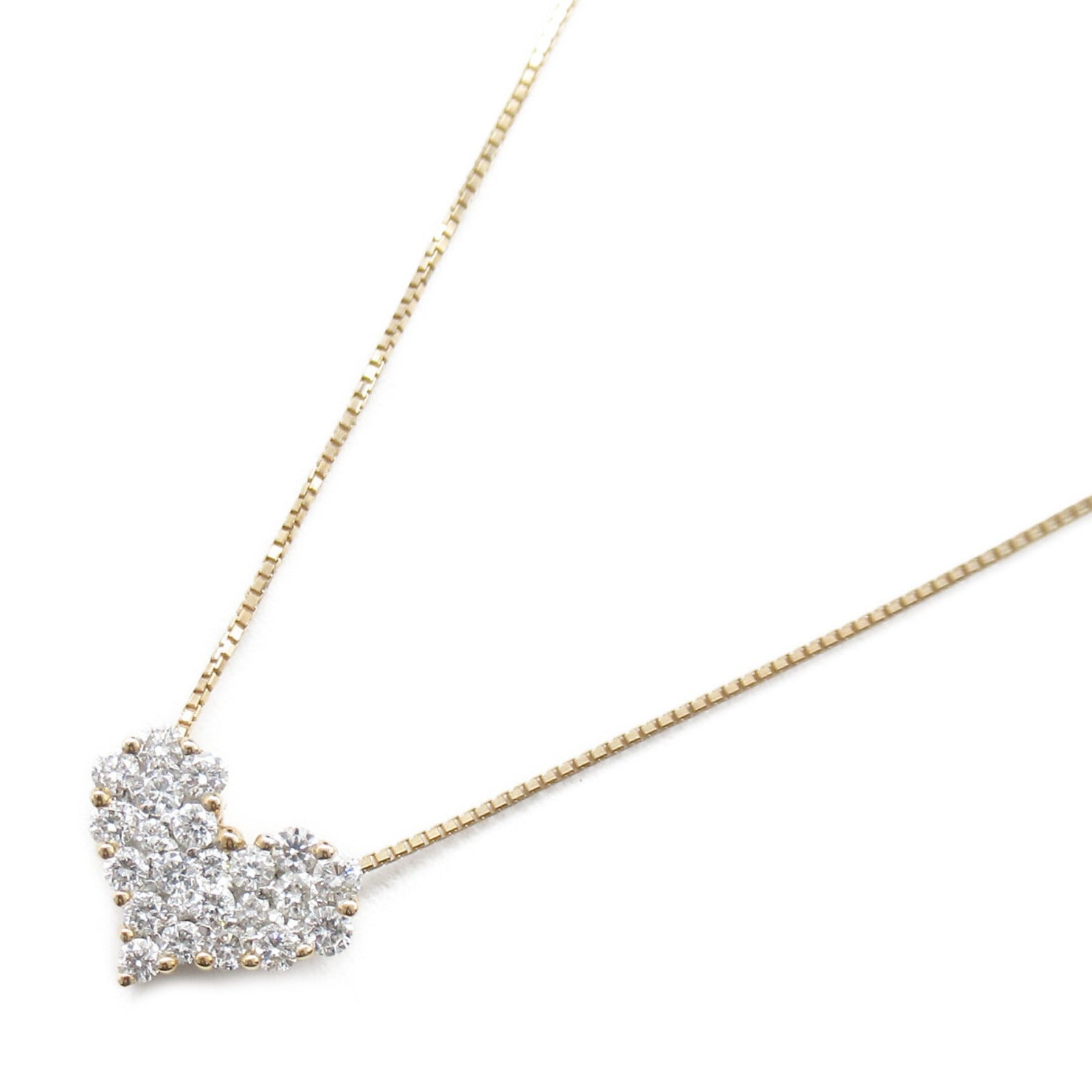 Diamond Necklace K18PG Pink Gold Jewelry