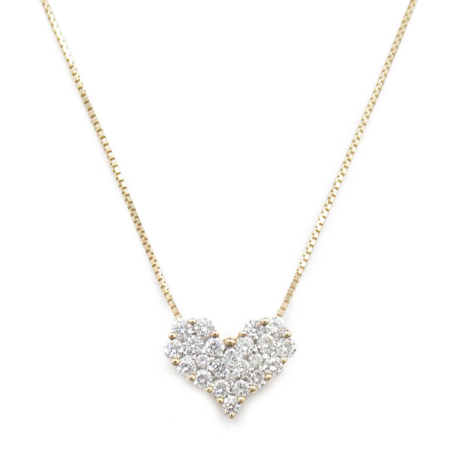 Diamond Necklace K18PG Pink Gold Jewelry