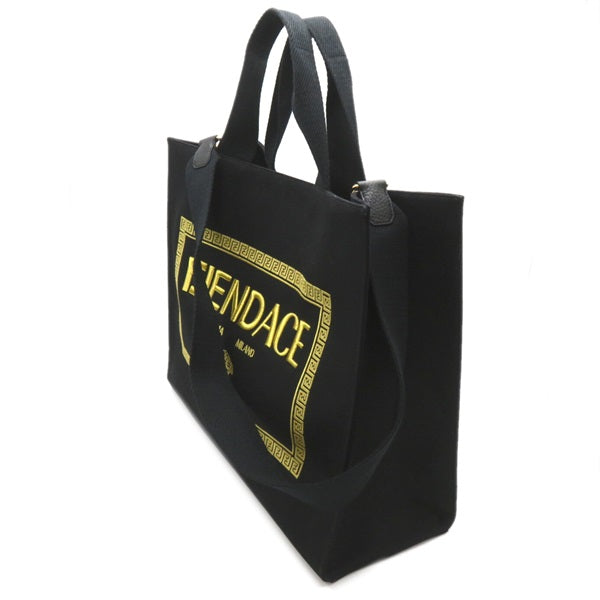 Fendi X Versace Fendace Tote Bag  Canvas Tote Bag in Great Condition