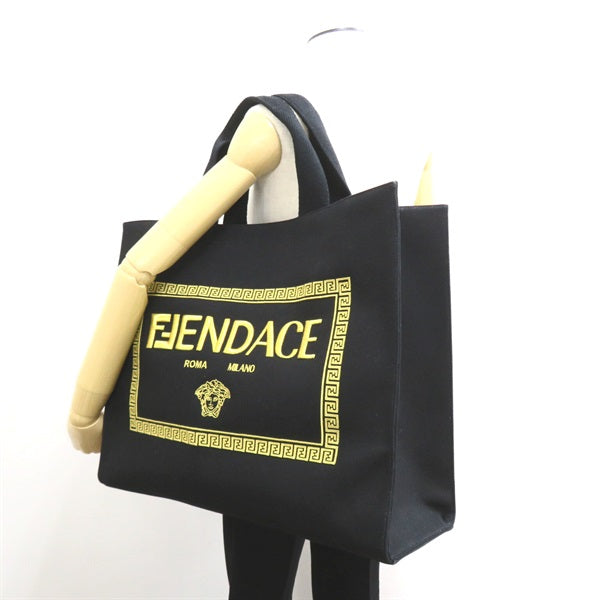 Fendi X Versace Fendace Tote Bag  Canvas Tote Bag in Great Condition