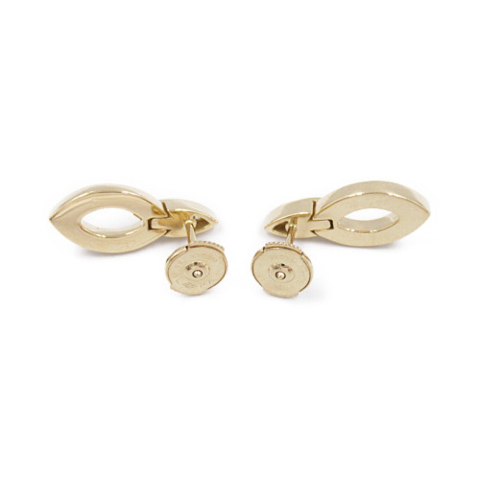 Cartier K18 Yellow Gold Diamond Earrings