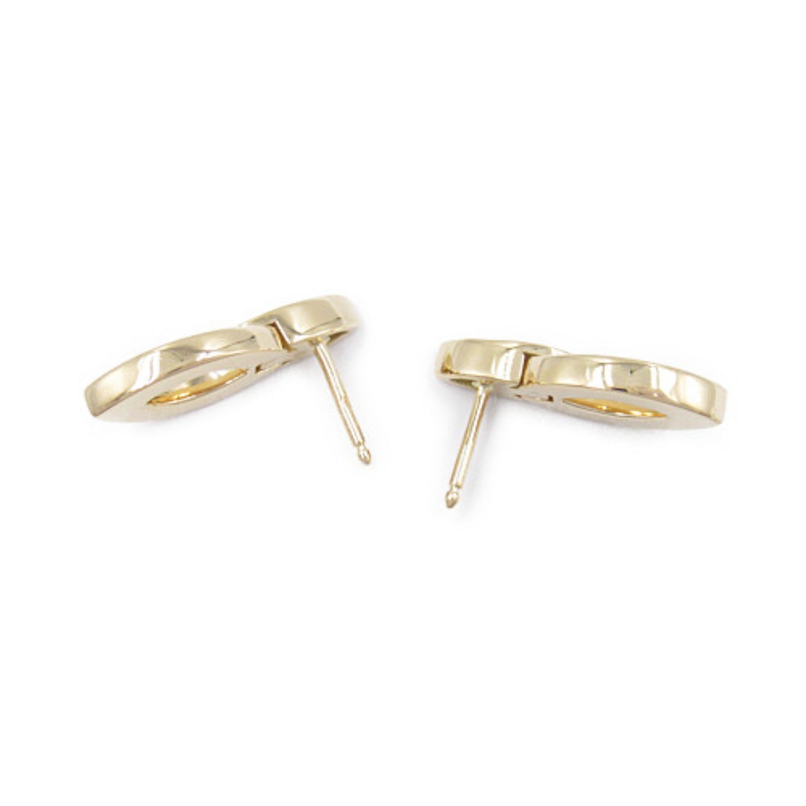 Cartier K18 Yellow Gold Diamond Earrings