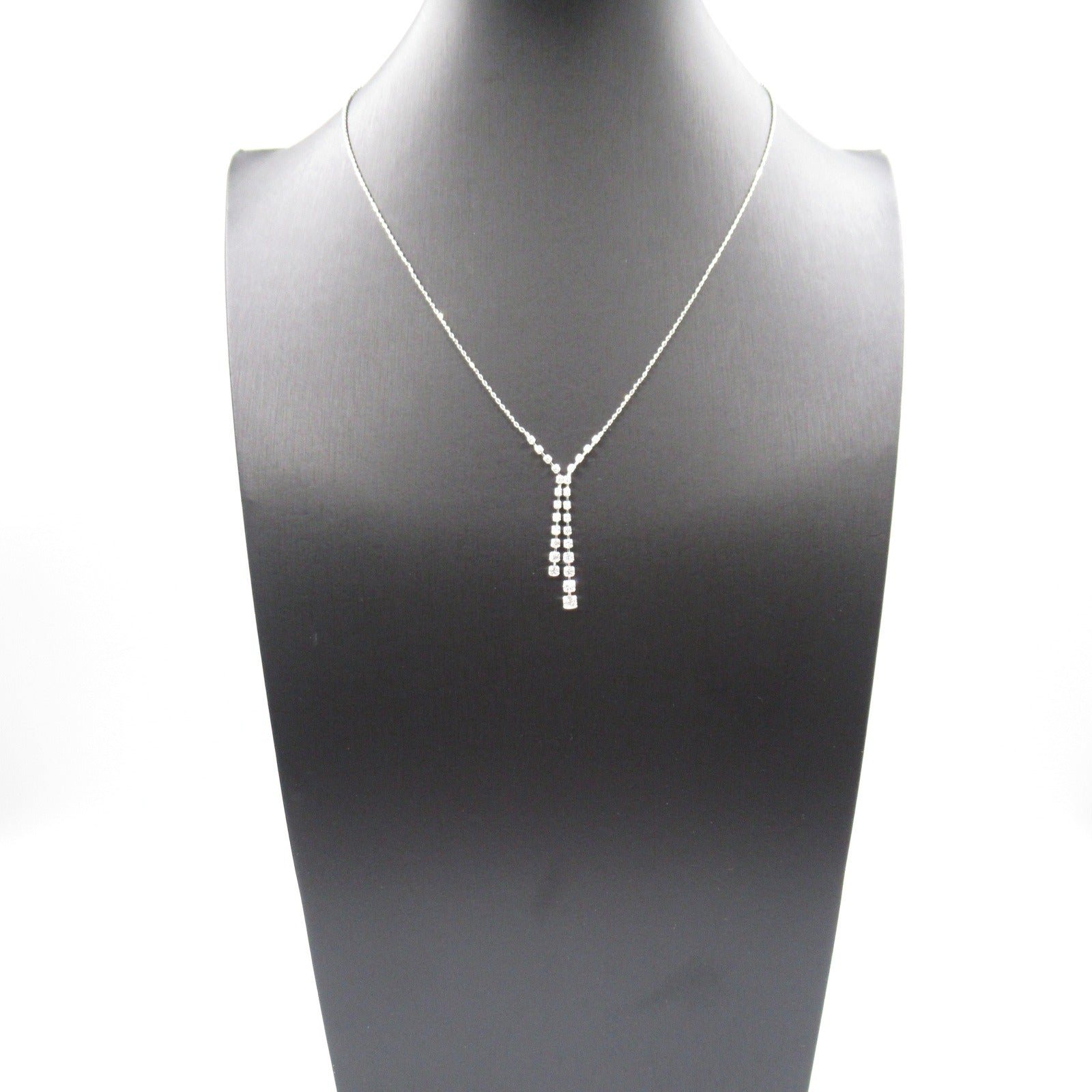 K18WG White Gold Diamond Necklace