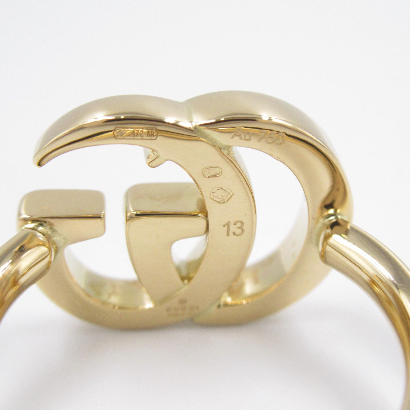 Gucci 18K GG Marmont Ring  Metal Ring in Great Condition