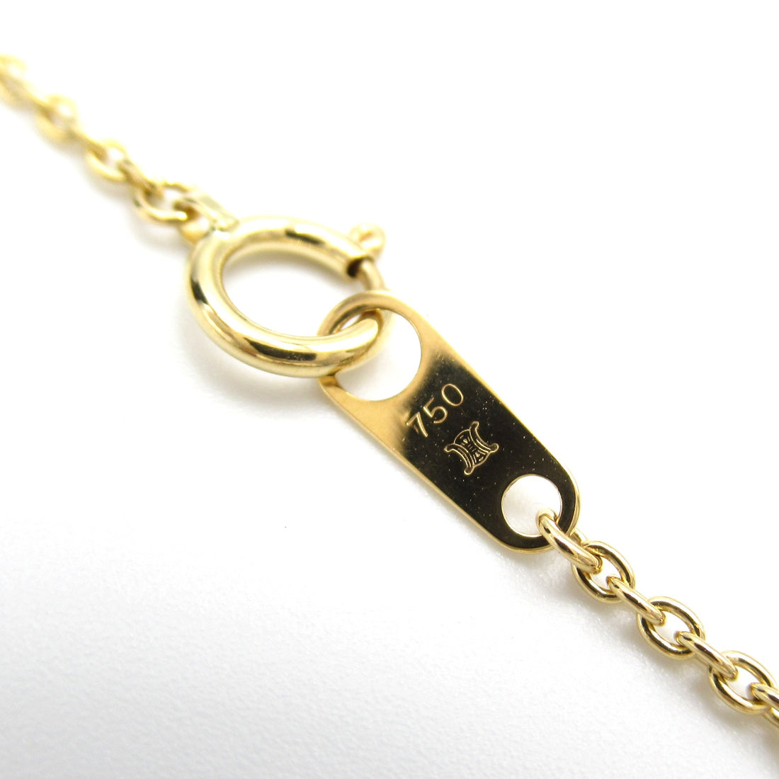 Celine 18K Logo Chain Necklace  Metal Necklace in Great Condition