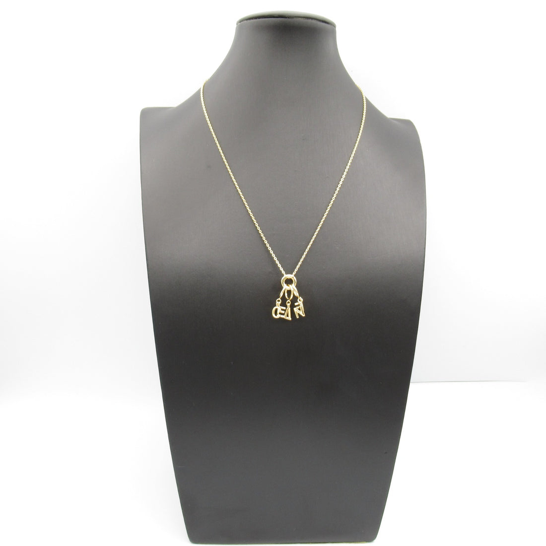 Celine 18K Logo Chain Necklace  Metal Necklace in Great Condition