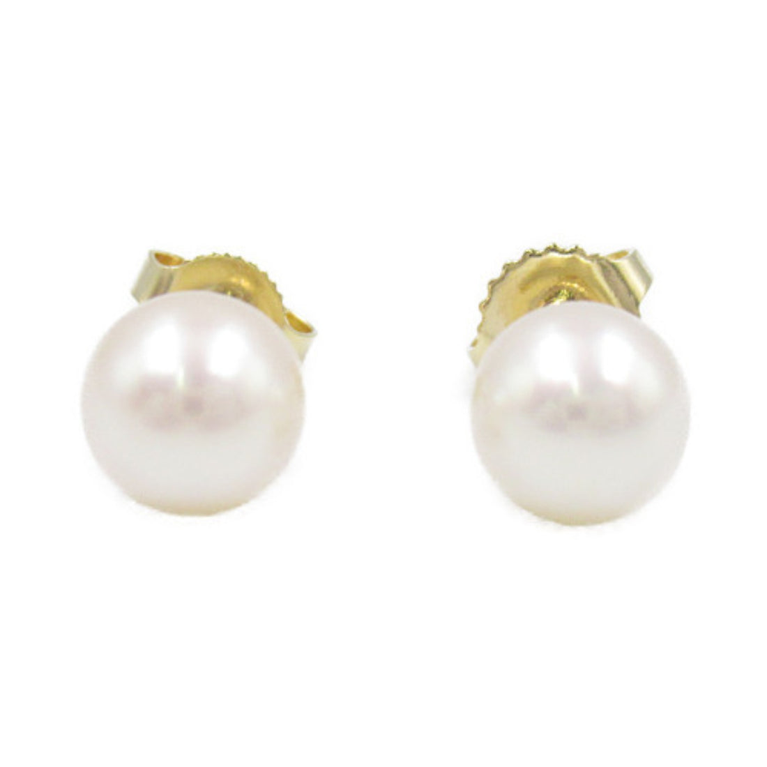 Tiffany & Co Pearl Earrings K18 Yellow Gold