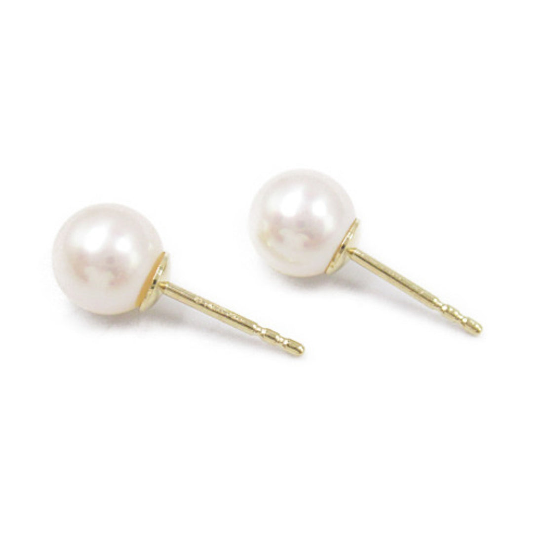 Tiffany & Co Pearl Earrings K18 Yellow Gold