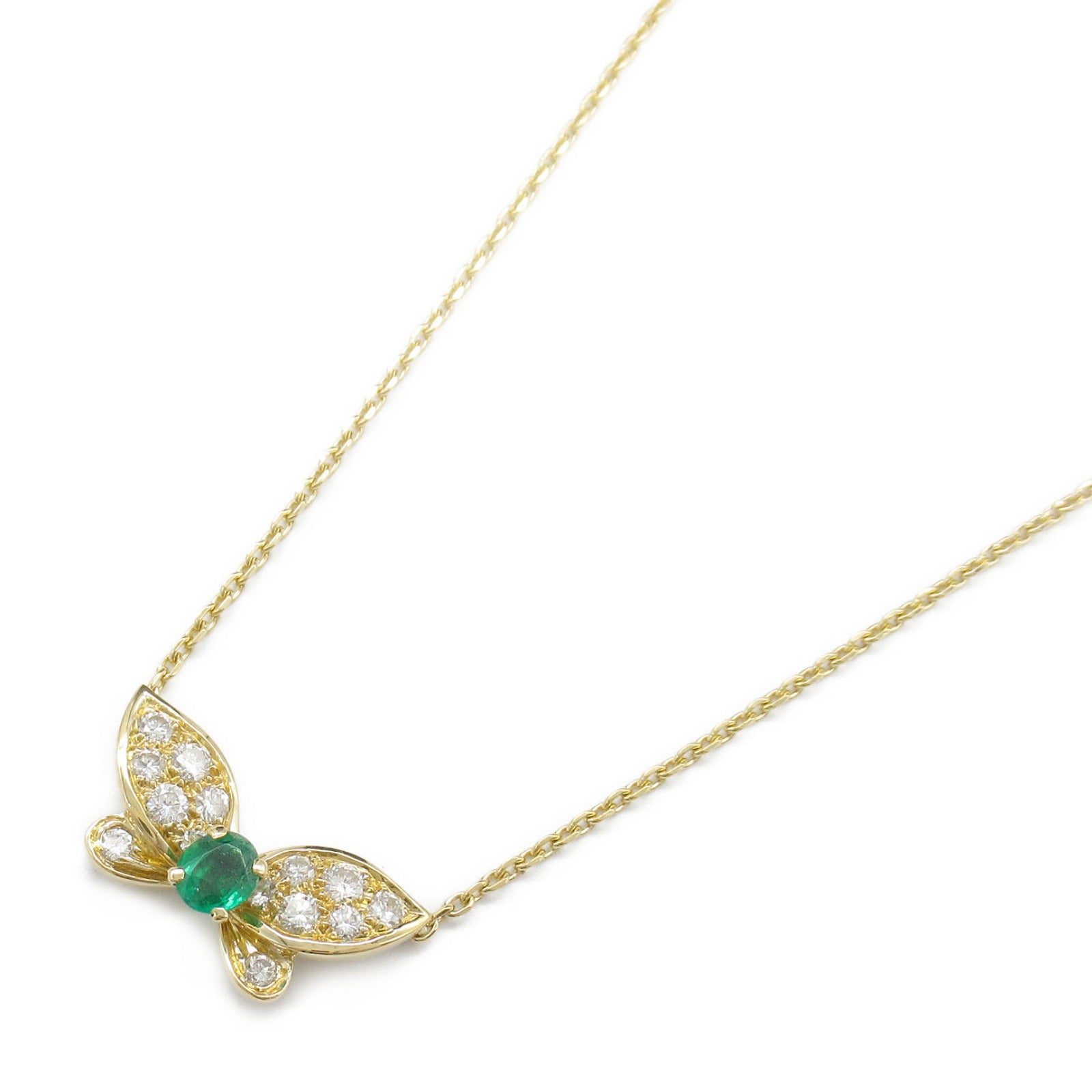 Van Cleef & Arpels K18 Gold Emerald Necklace