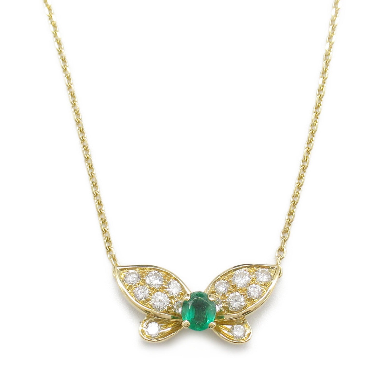 Van Cleef & Arpels K18 Gold Emerald Necklace