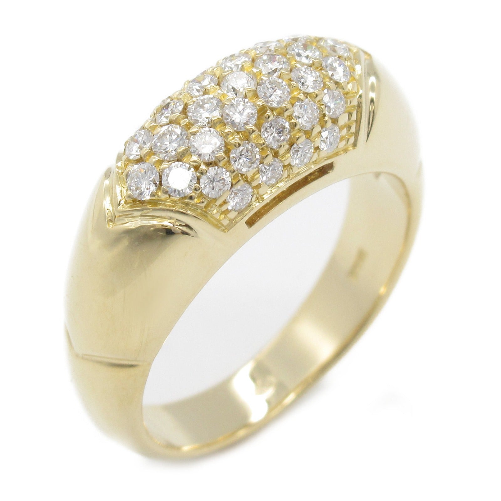 Bvlgari Certura Diamond Ring K18 Yellow Gold