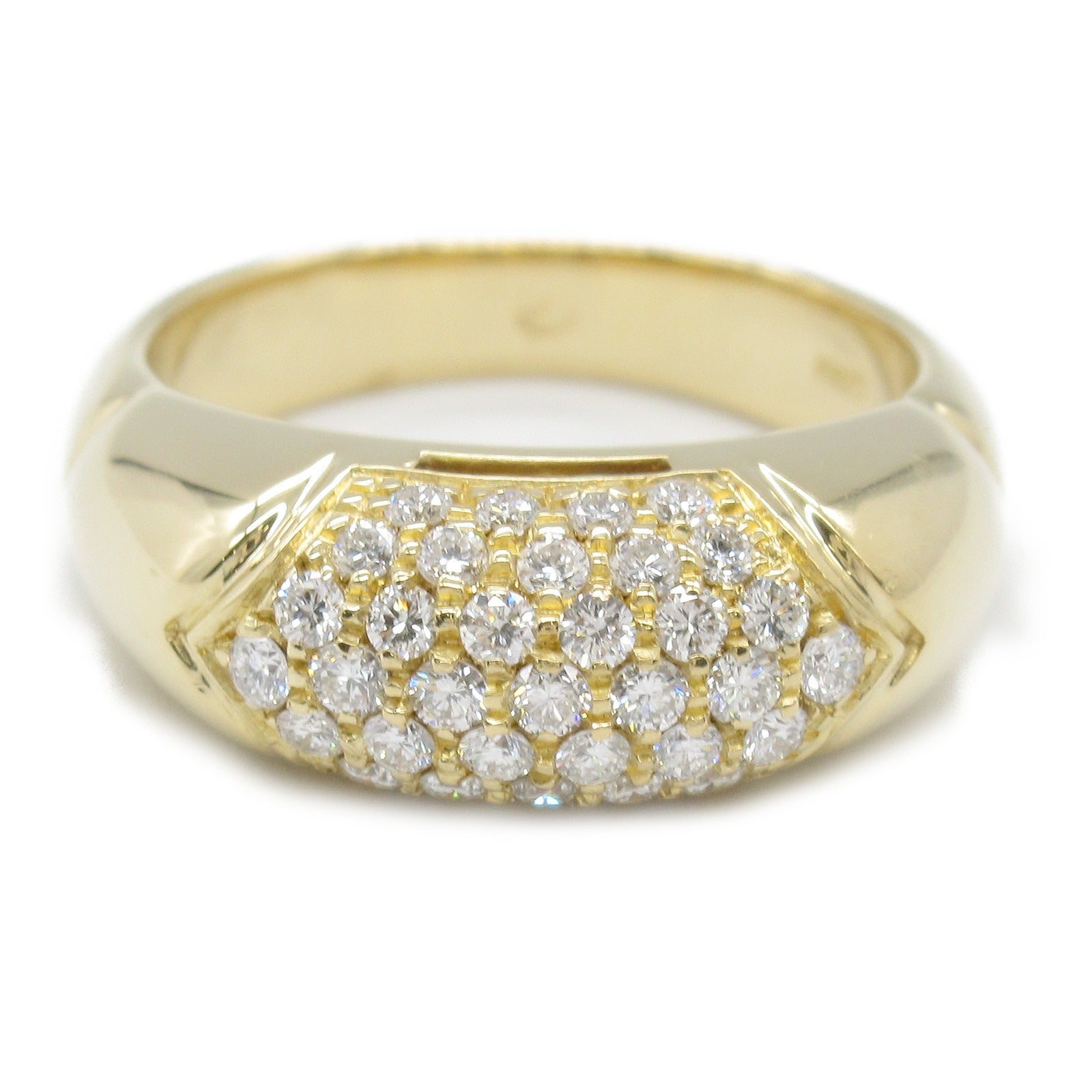 Bvlgari Certura Diamond Ring K18 Yellow Gold