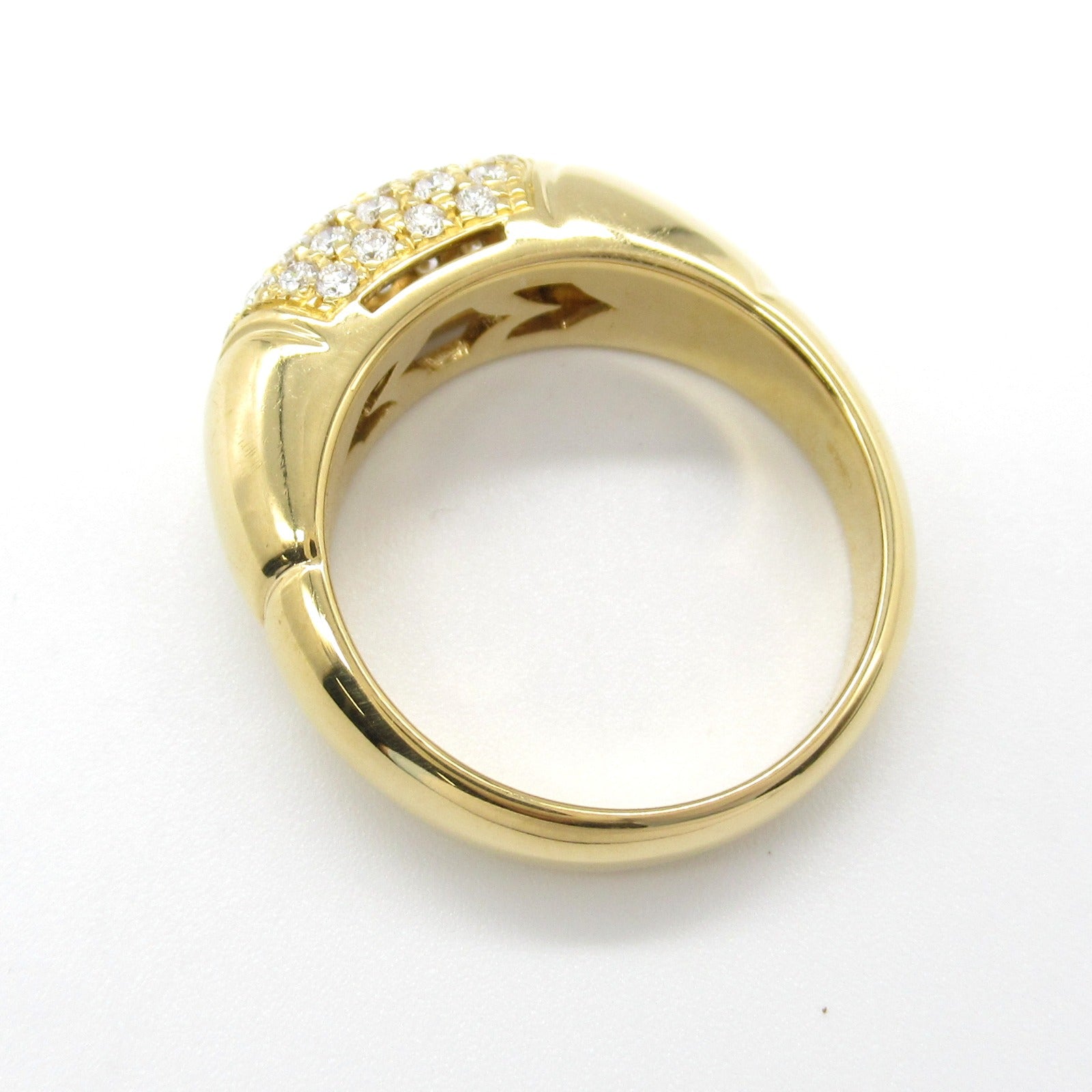 Bvlgari Certura Diamond Ring K18 Yellow Gold