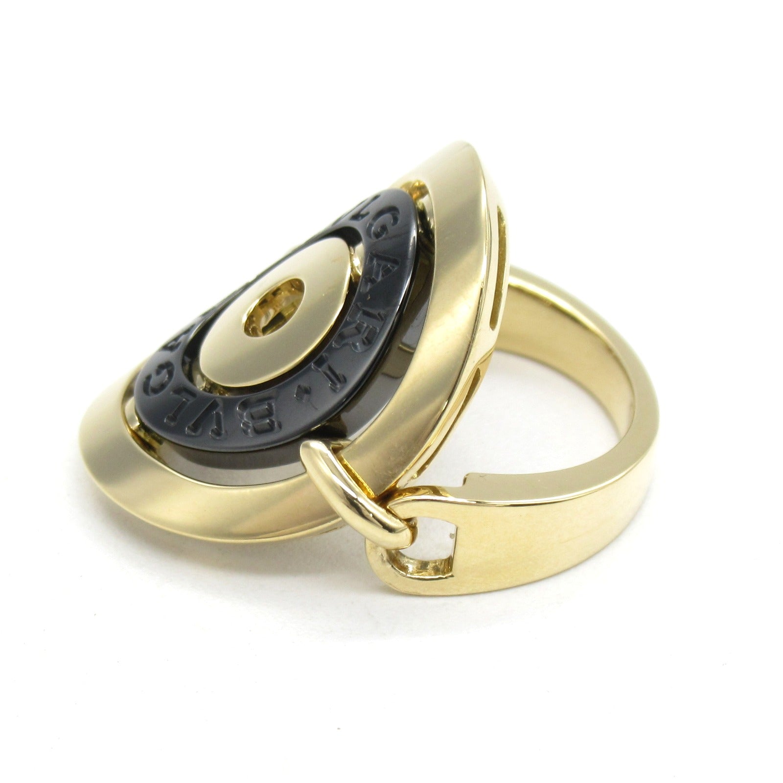 Bvlgari Astrale Cerchi Ring K18 Gold Ceramic