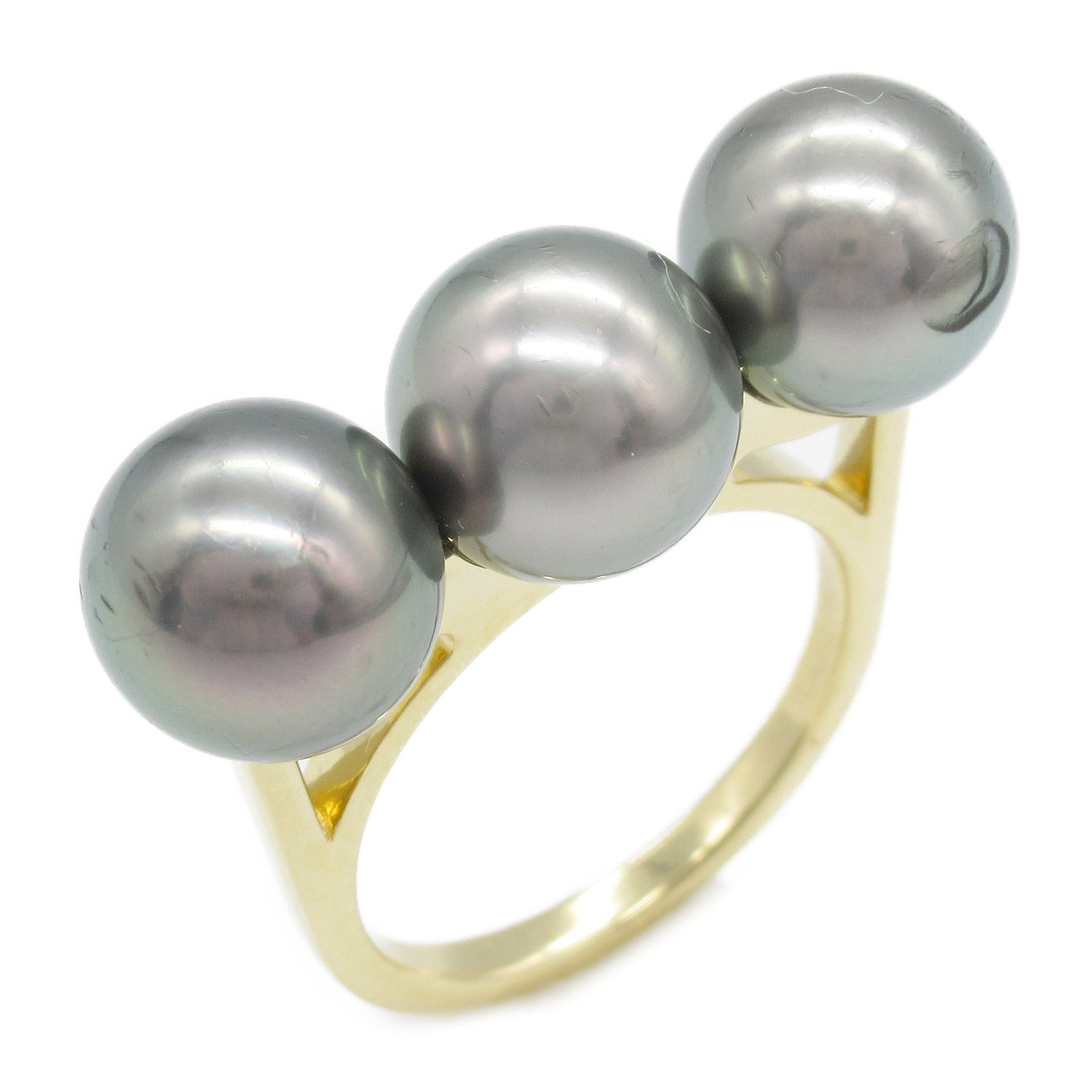 Tasaki K18 Yellow Gold Pearl Ring