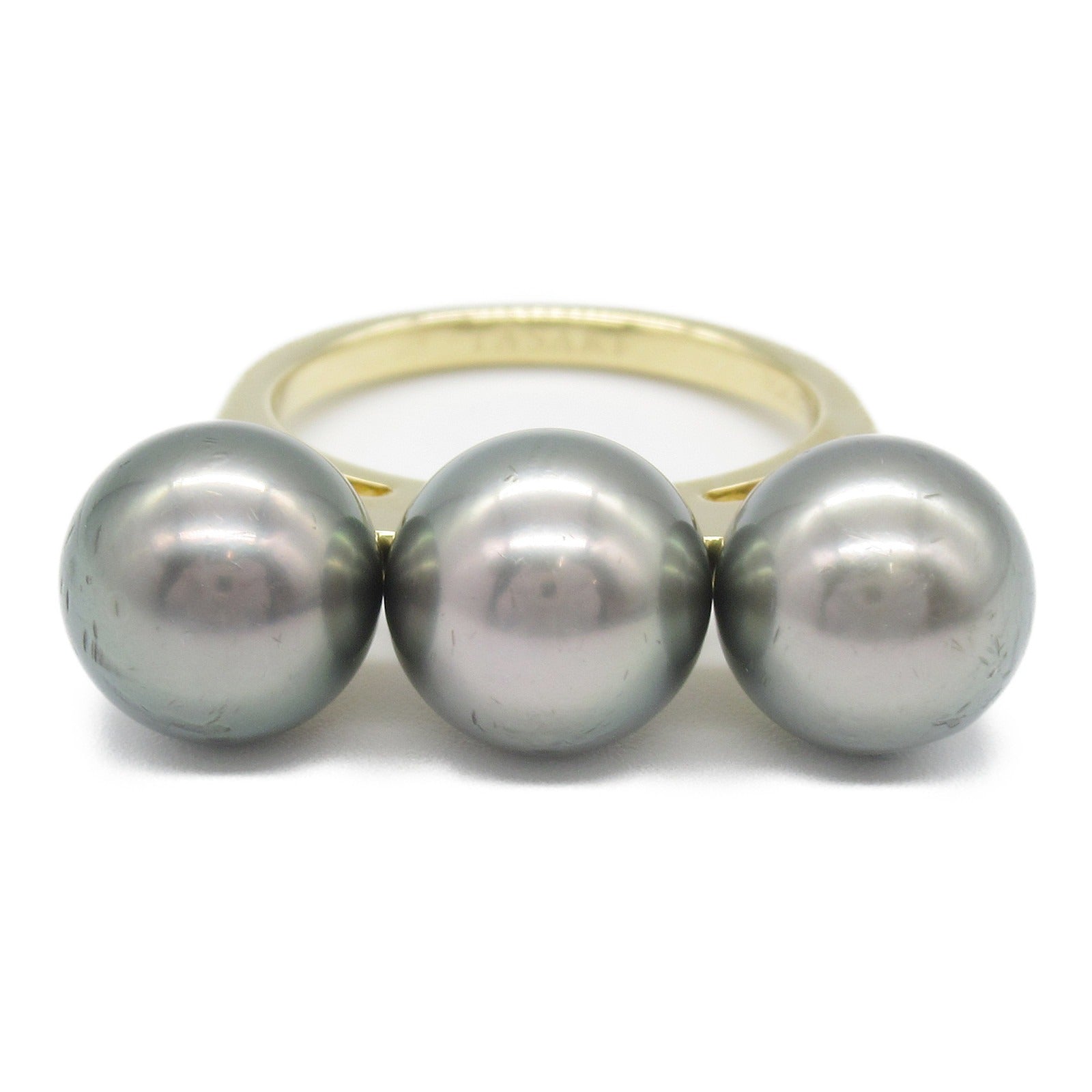 Tasaki K18 Yellow Gold Pearl Ring