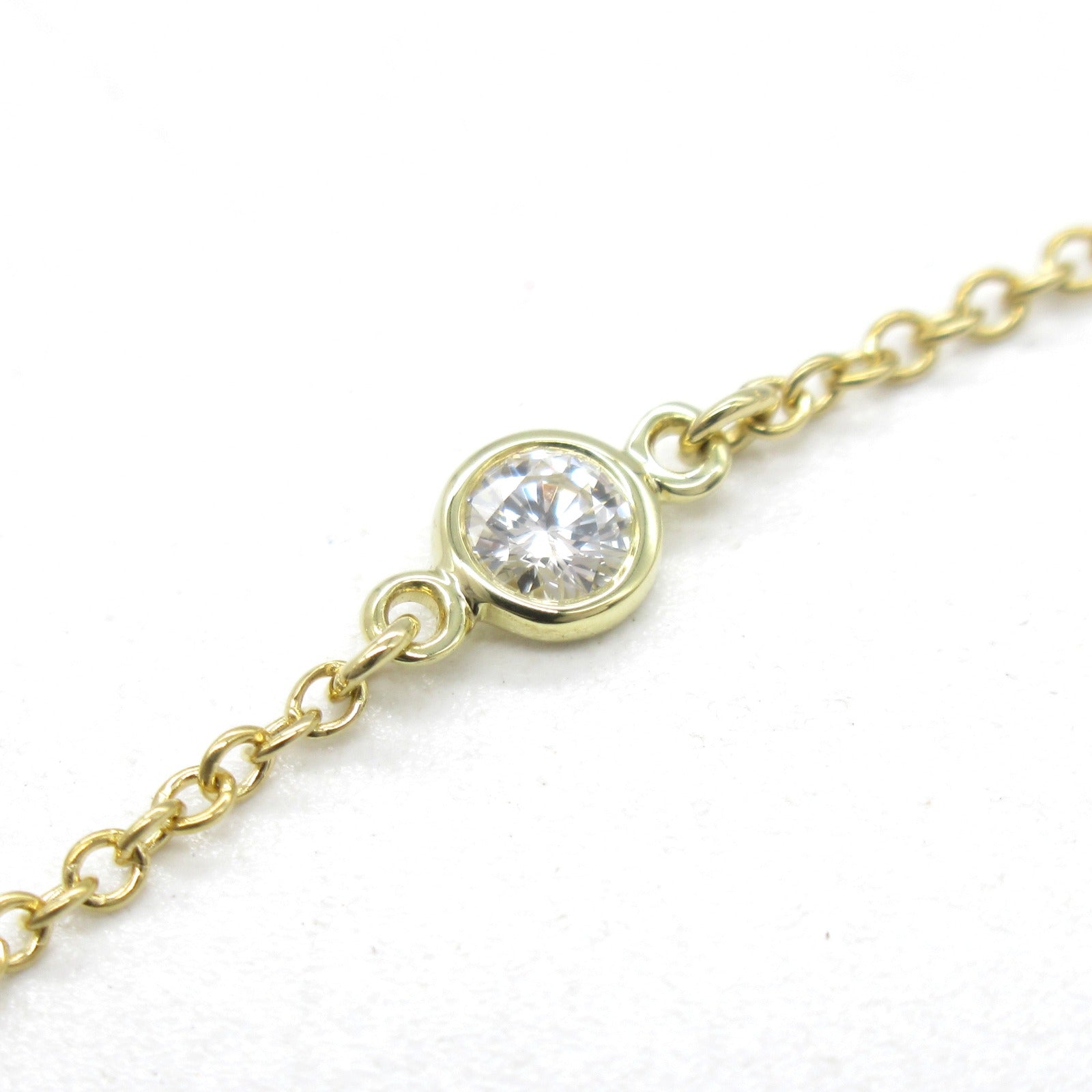 Tiffany & Co Diamond 3P Bracelet K18 Yellow Gold