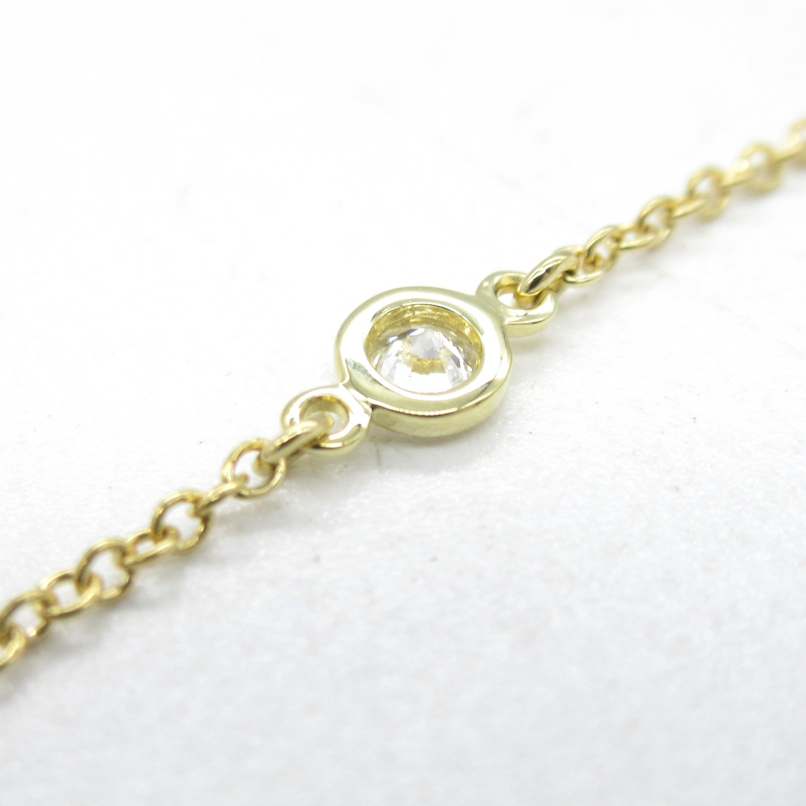 Tiffany & Co Diamond 3P Bracelet K18 Yellow Gold