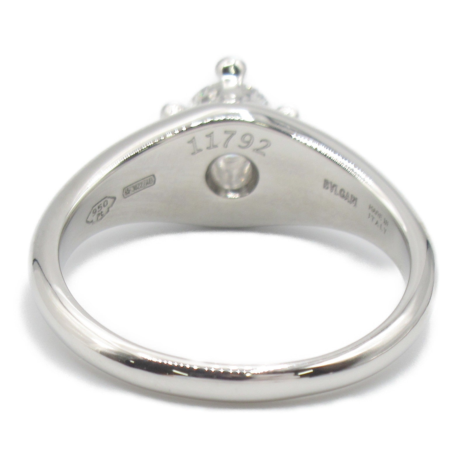 Bvlgari Corona Ring Pt950 Platinum Diamond