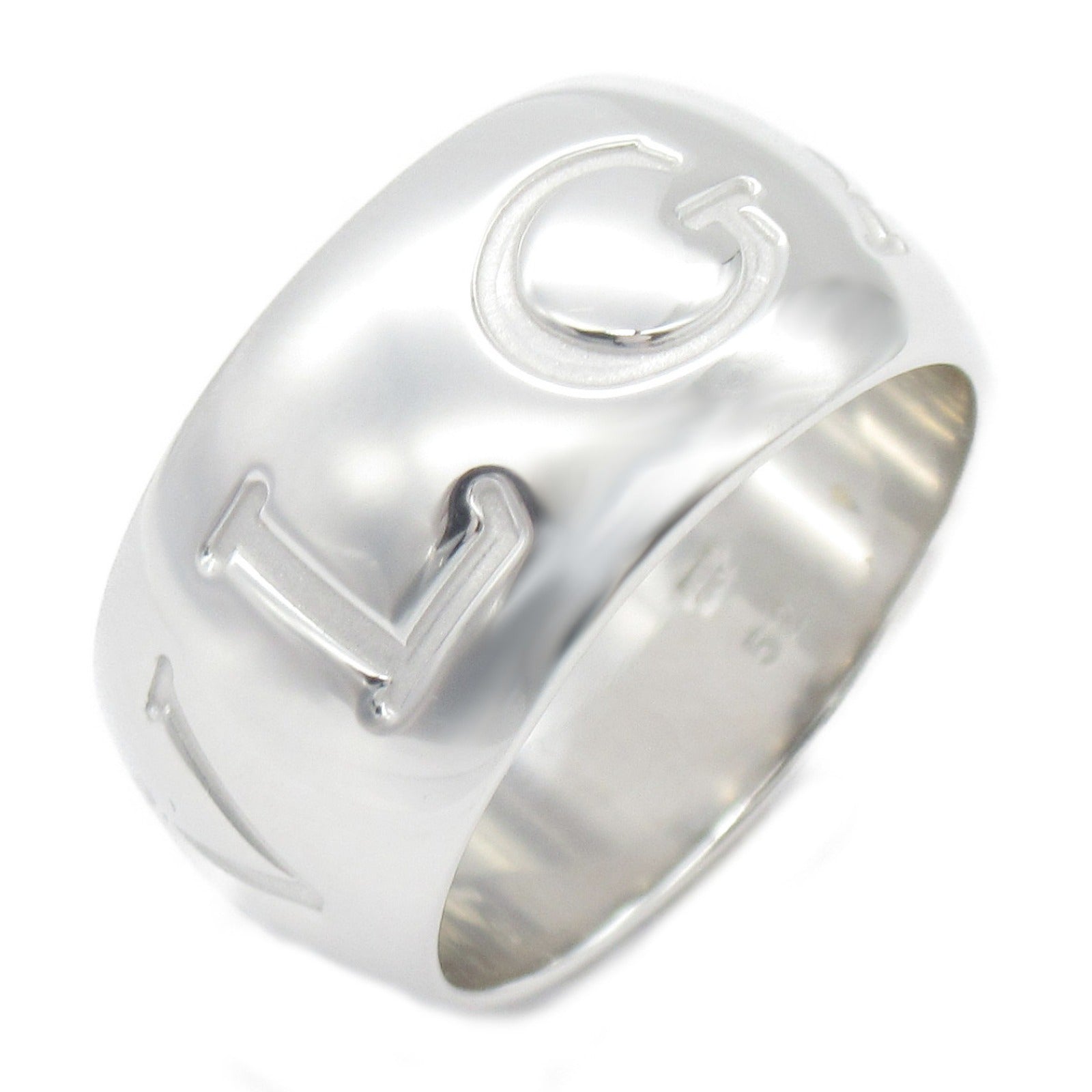 Bvlgari Monologo Ring K18WG White Gold