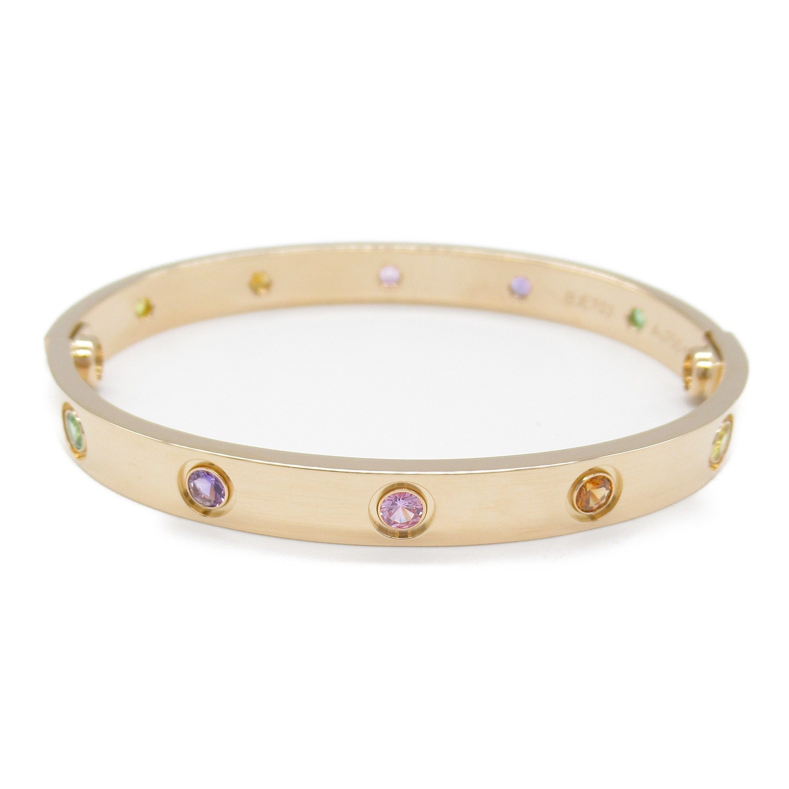 Cartier Love Bracelet Multistone K18PG Pink Gold