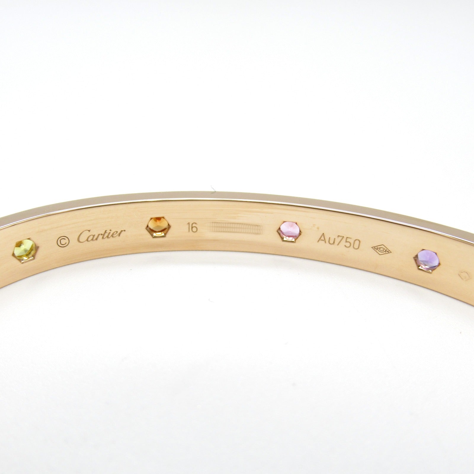 Cartier Love Bracelet Multistone K18PG Pink Gold