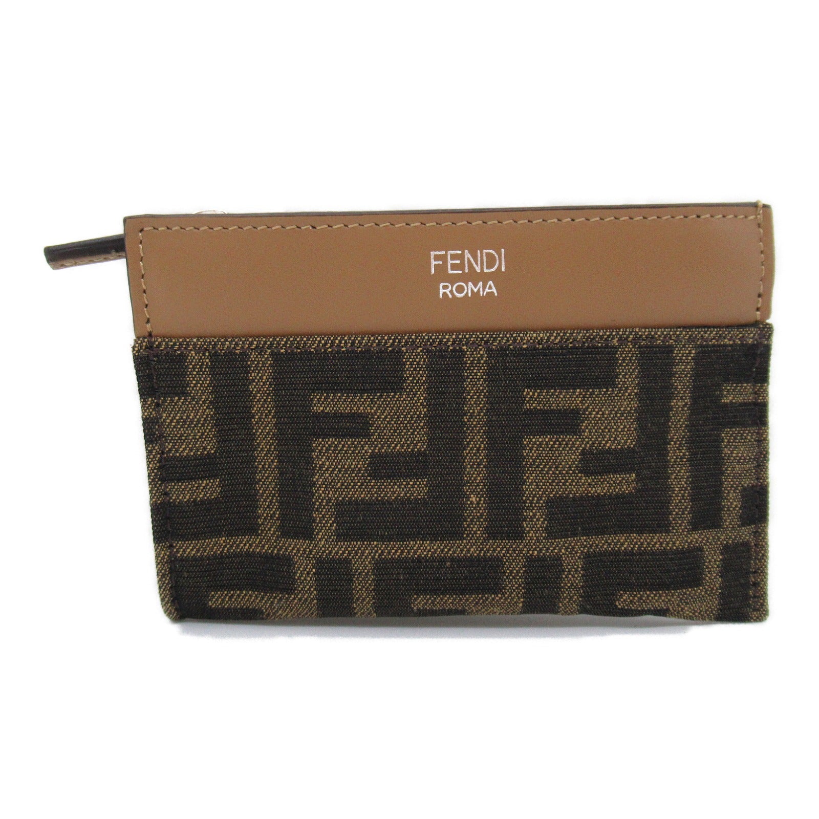 Fendi Leather Fabric Key Case Pouch 7AP074AFBVF1HRM