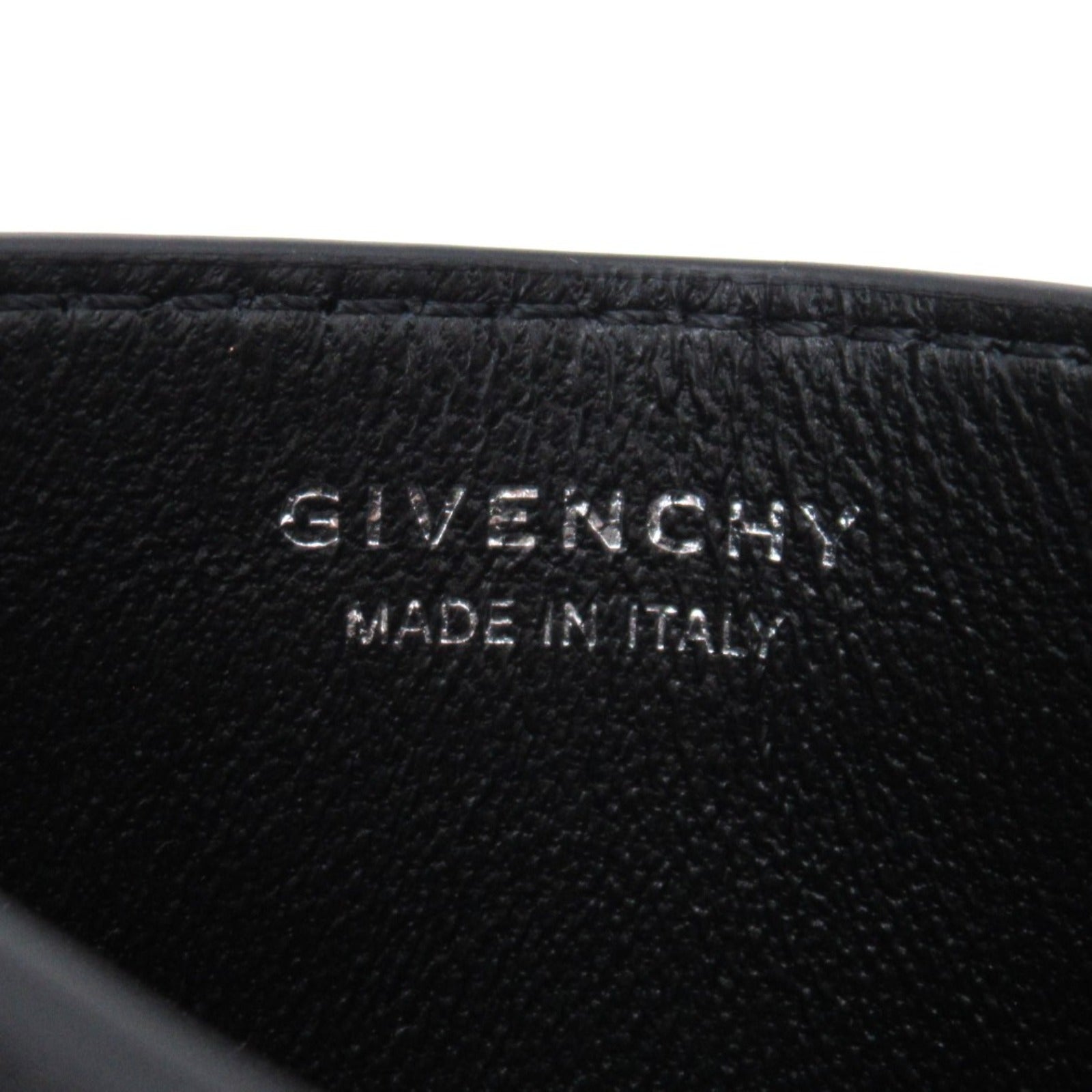 Givenchy Leather Card Case Black/White