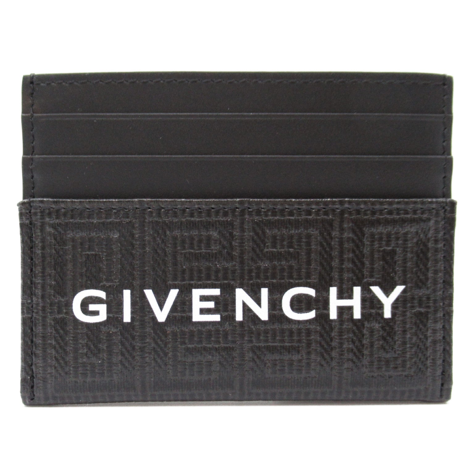 Givenchy Card Case PVC Coated Canvas Black