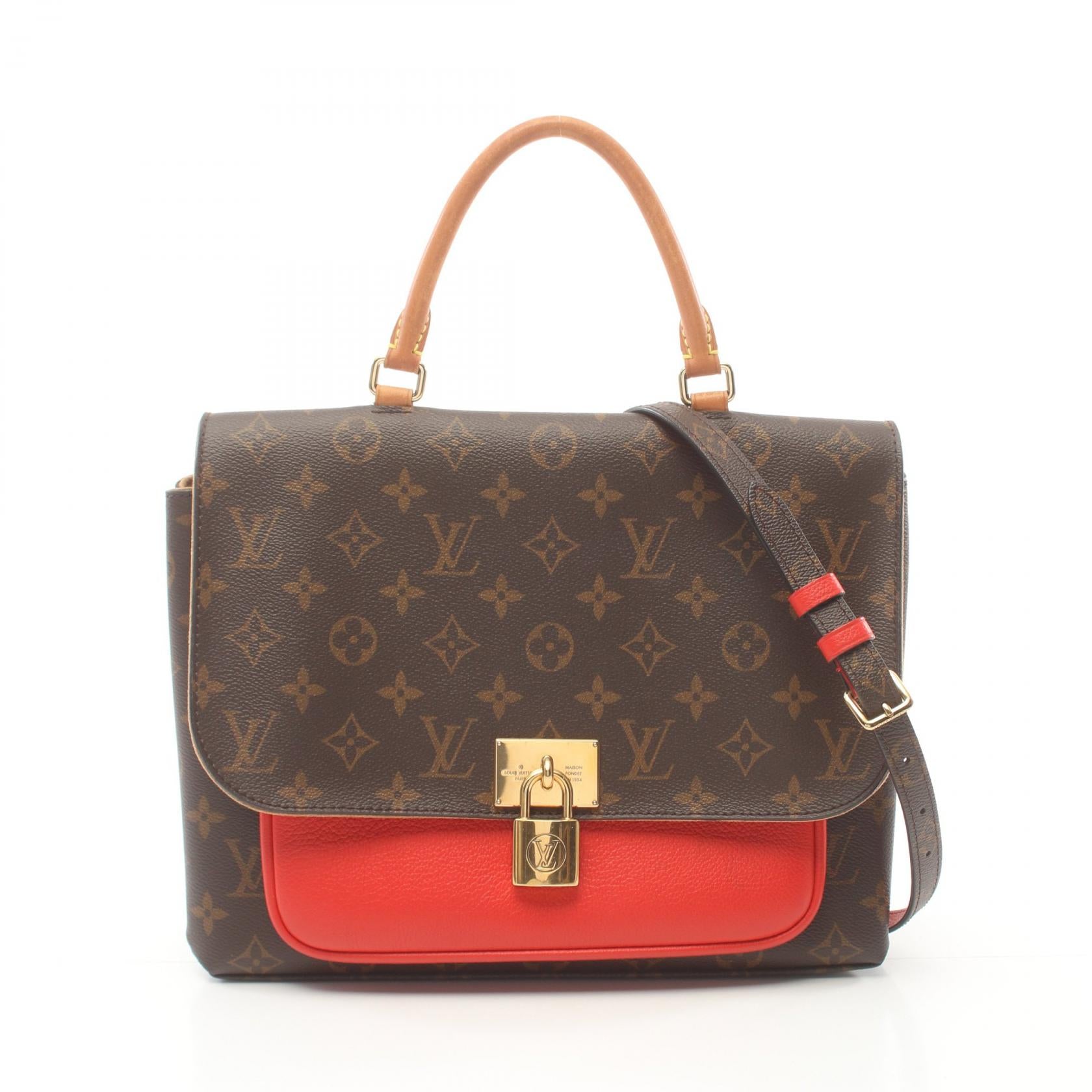 Louis Vuitton Marignan Monogram Coquelicot Handbag M44286