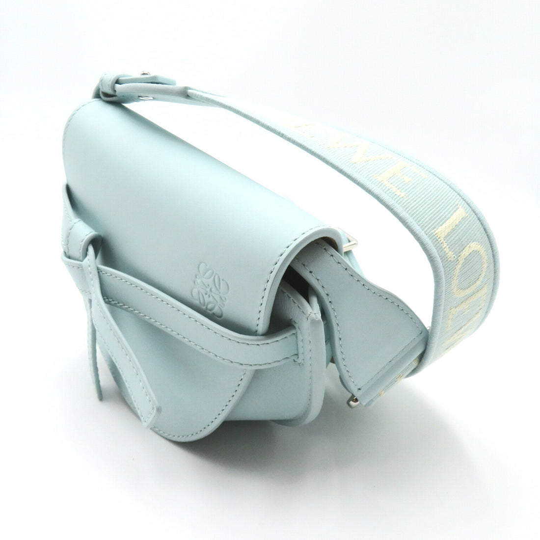 Loewe Mini Gate Dual Shoulder Bag Blue