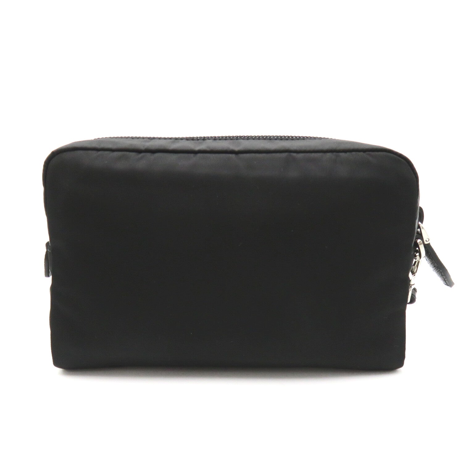 Prada Nylon Strap Pouch Accessory Bag Black