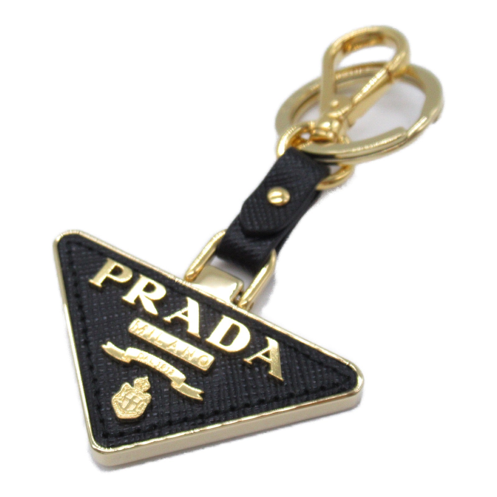 Prada Saffiano Leather Keyring Keychain