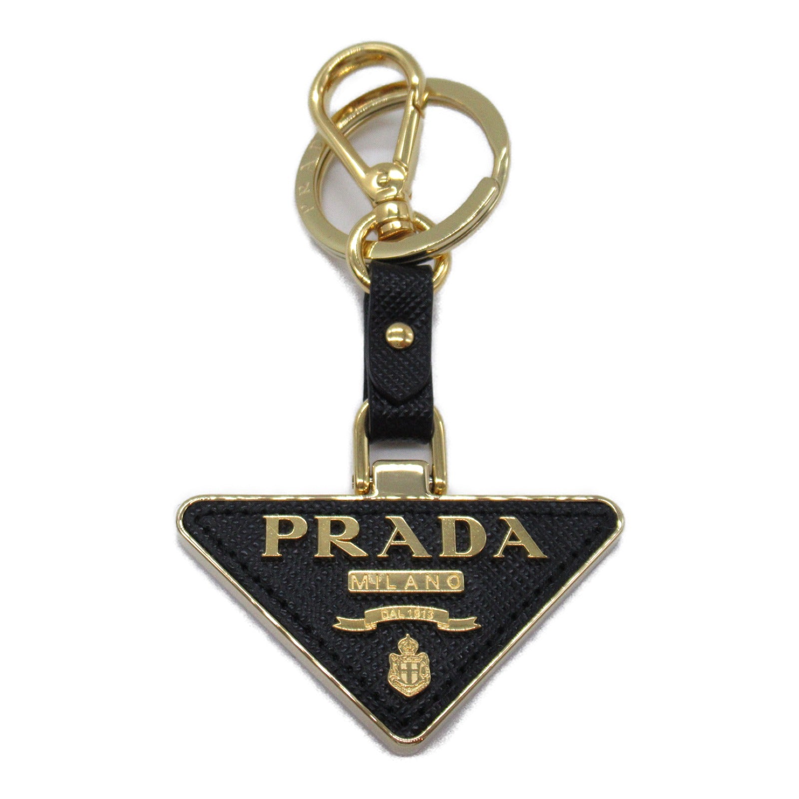 Prada Saffiano Leather Keyring Keychain