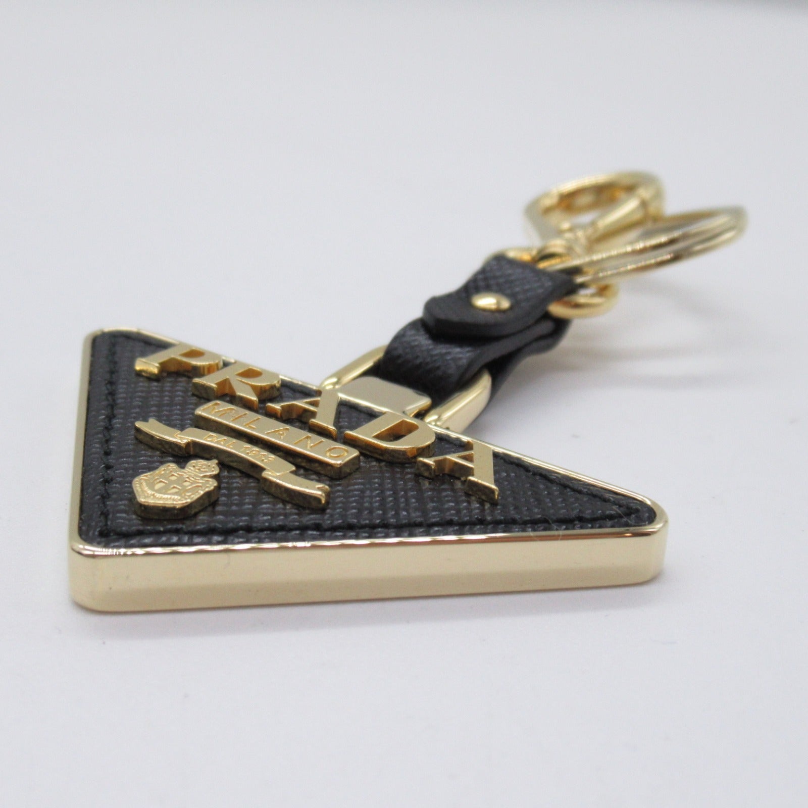 Prada Saffiano Leather Keyring Keychain