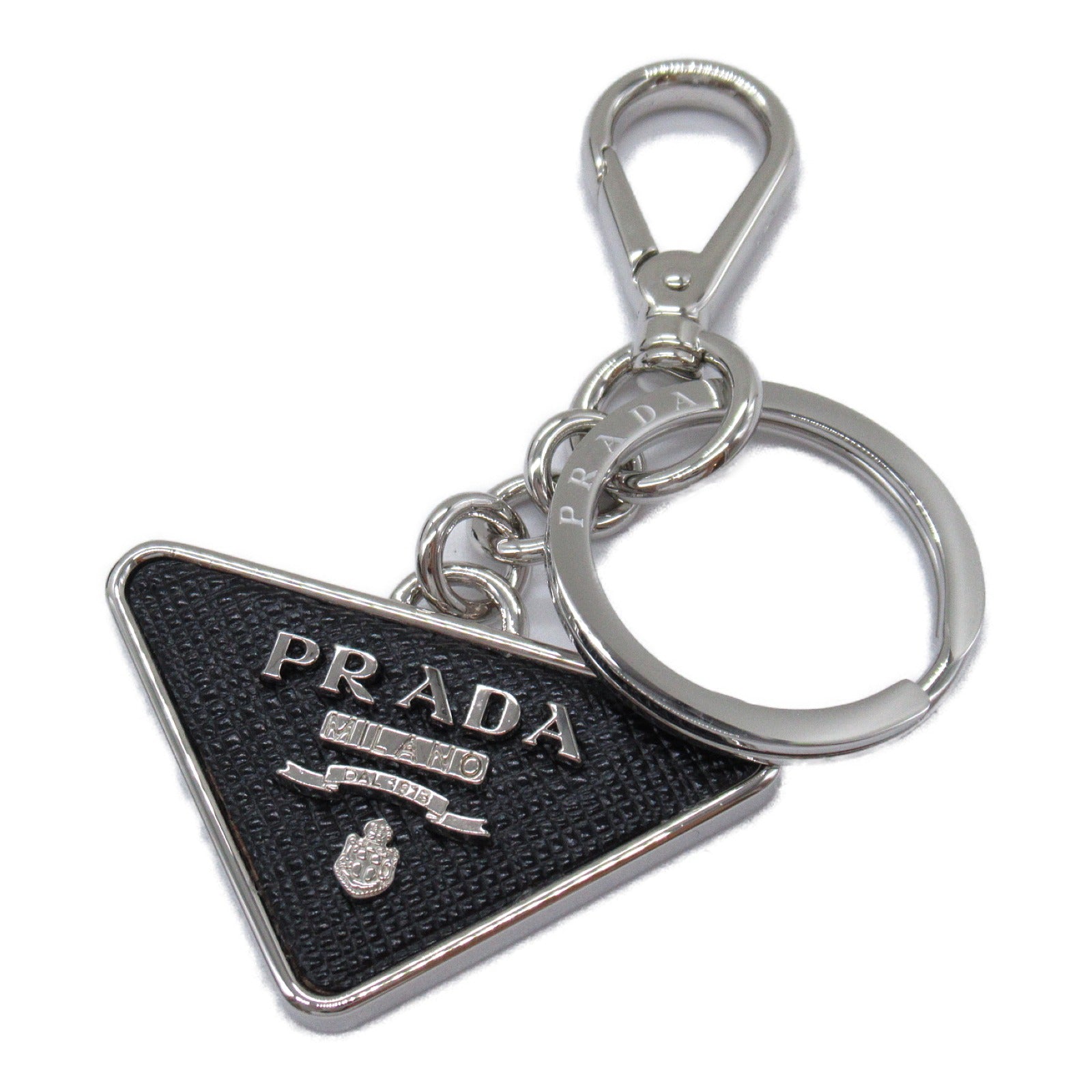 Prada Saffiano Leather Keyring Keychain