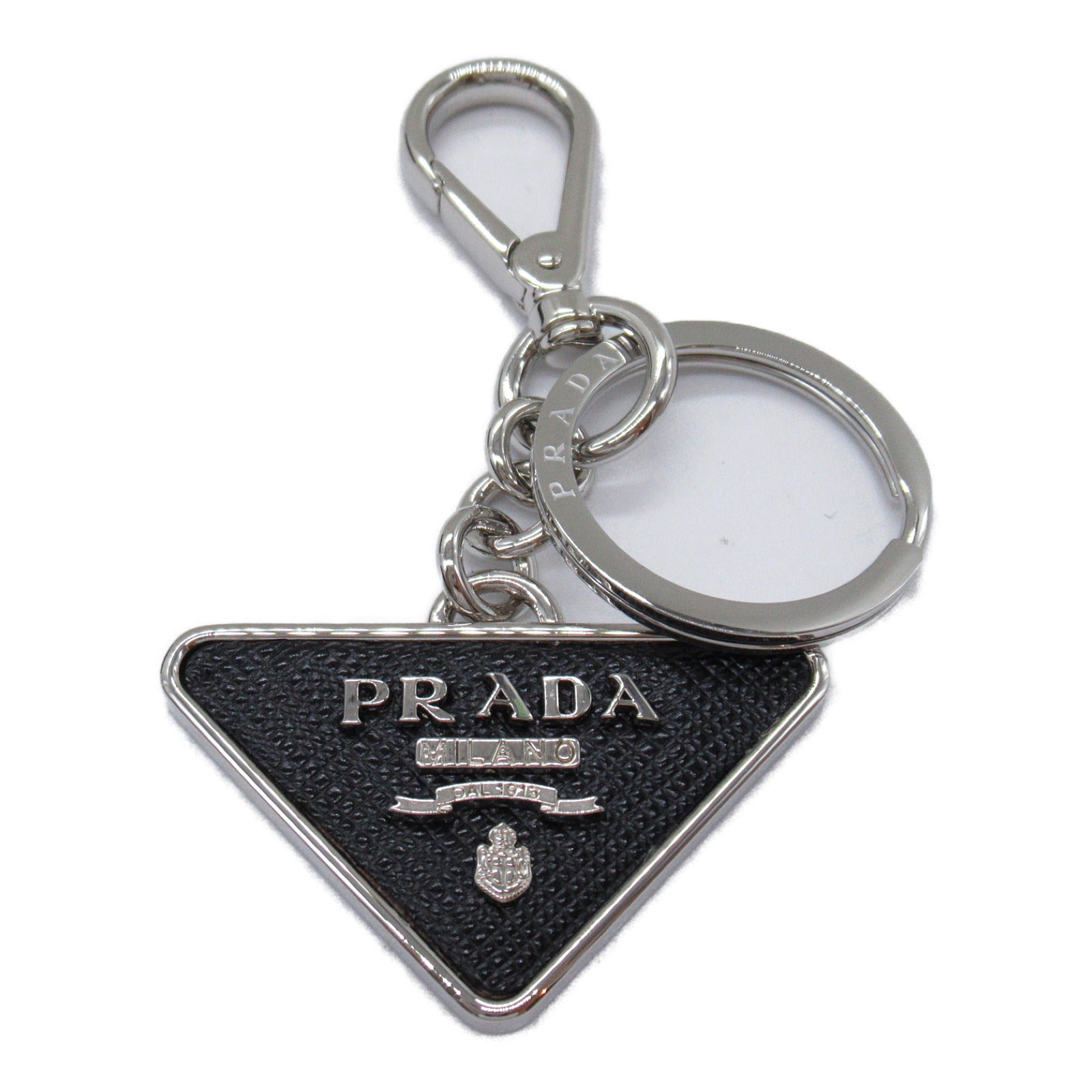 Prada Saffiano Leather Keyring Keychain