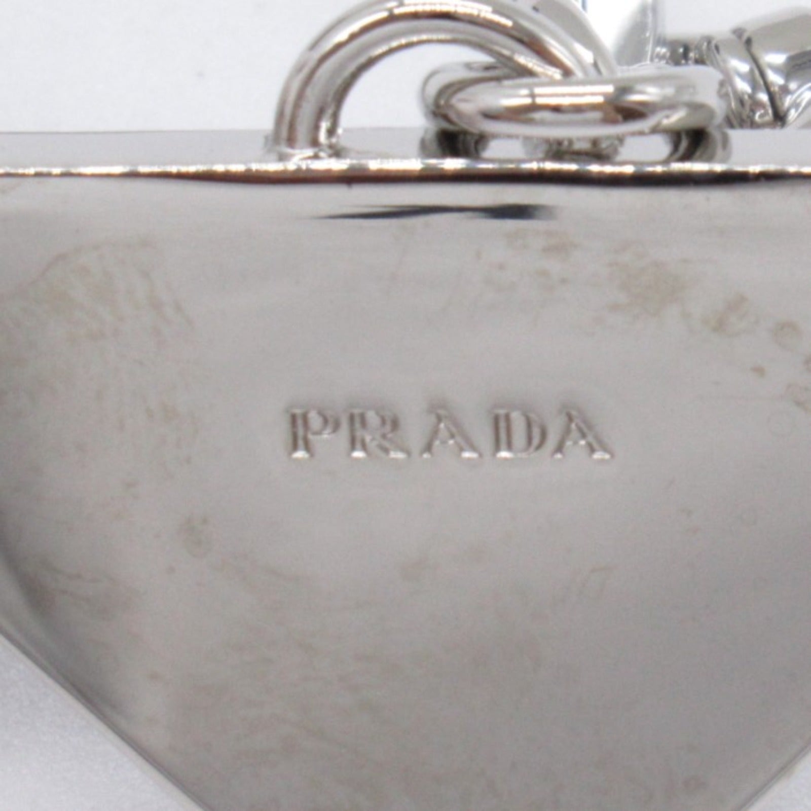 Prada Saffiano Leather Keyring Keychain