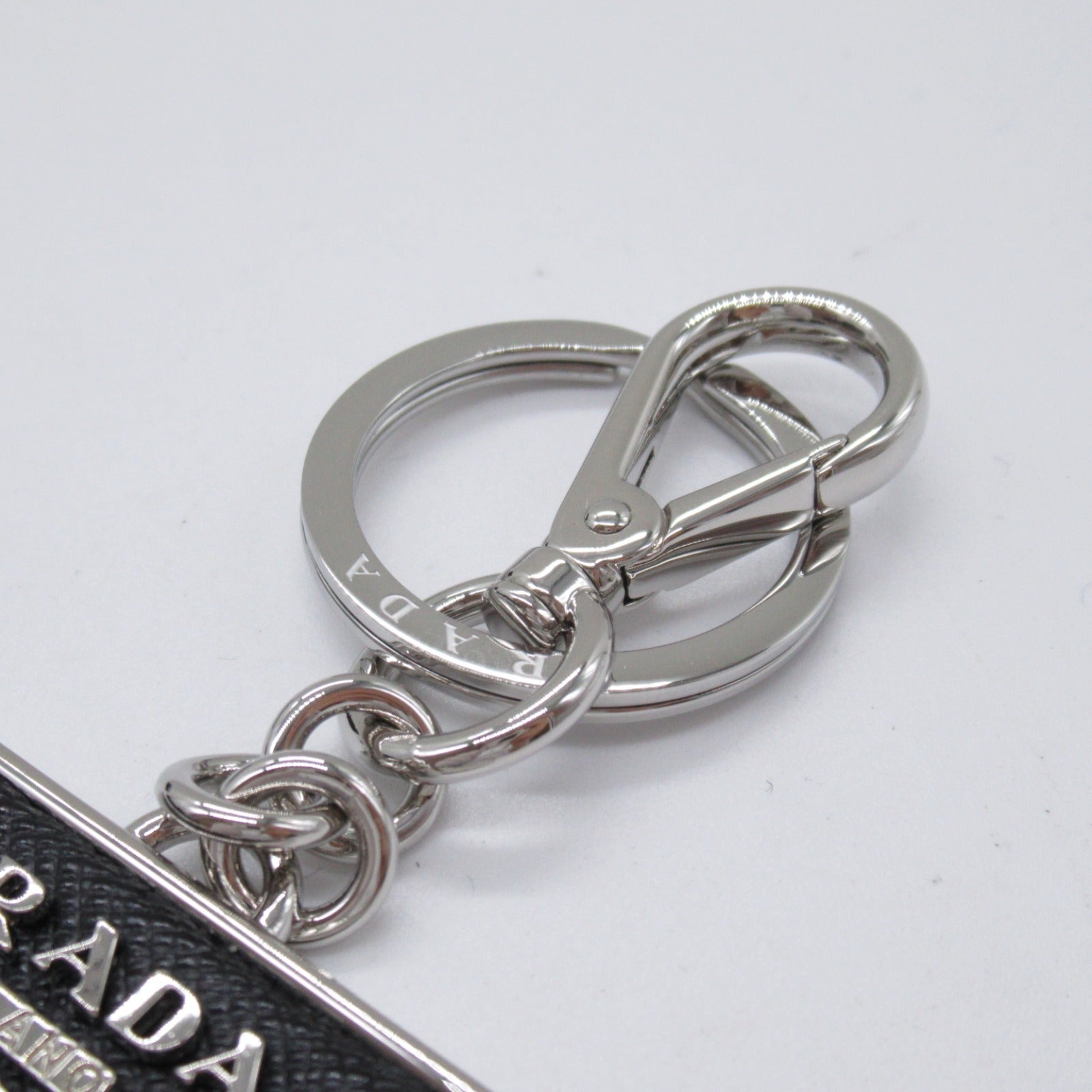 Prada Saffiano Leather Keyring Keychain