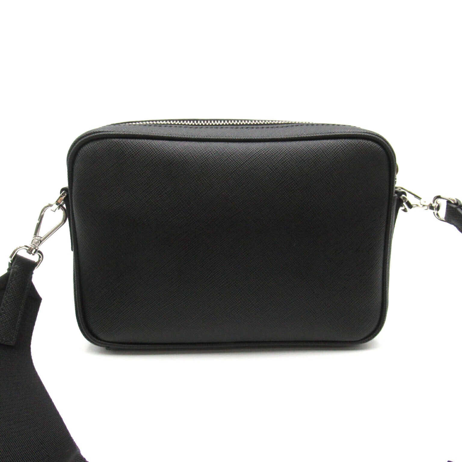 Prada Saffiano Leather Shoulder Bag Black