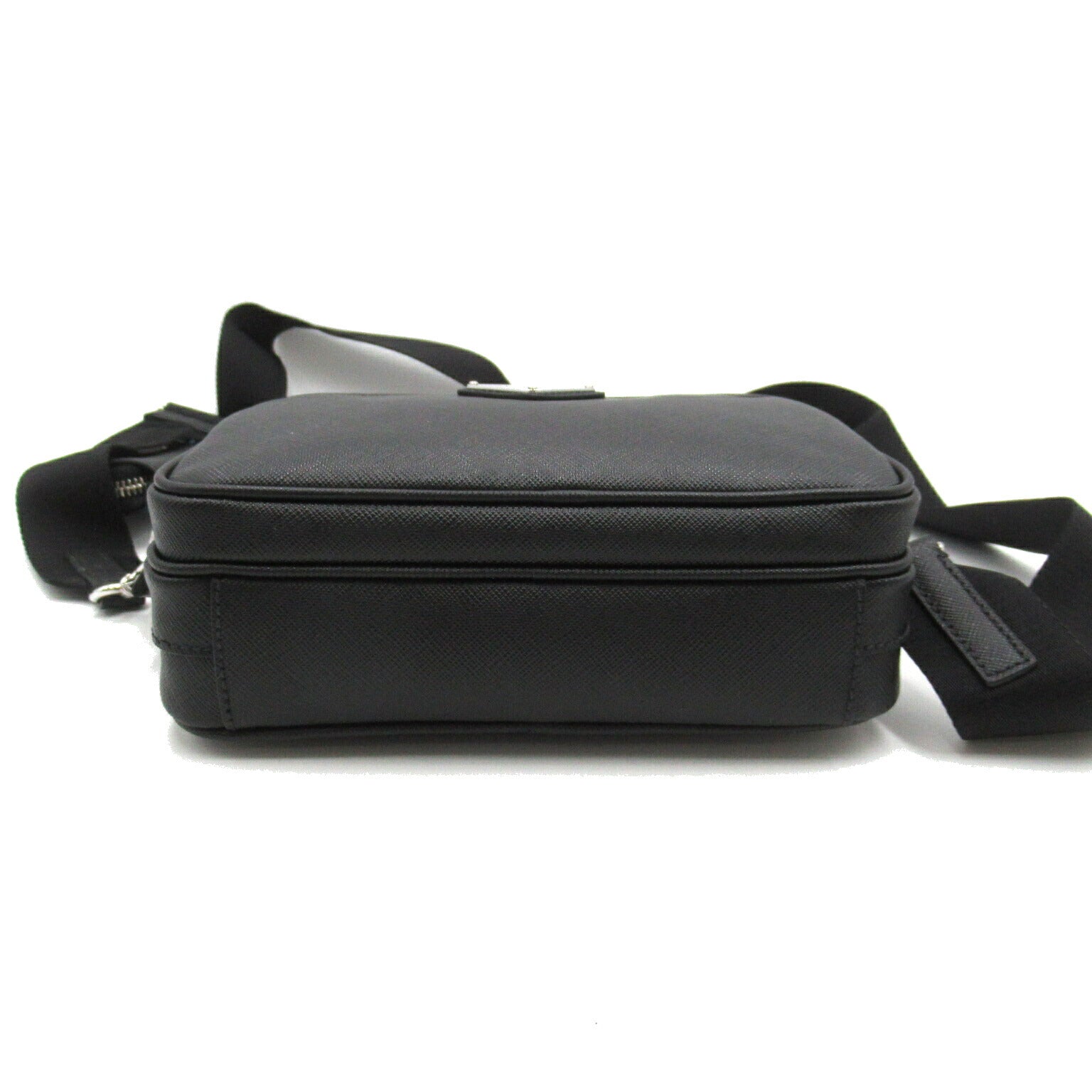 Prada Saffiano Leather Shoulder Bag Black