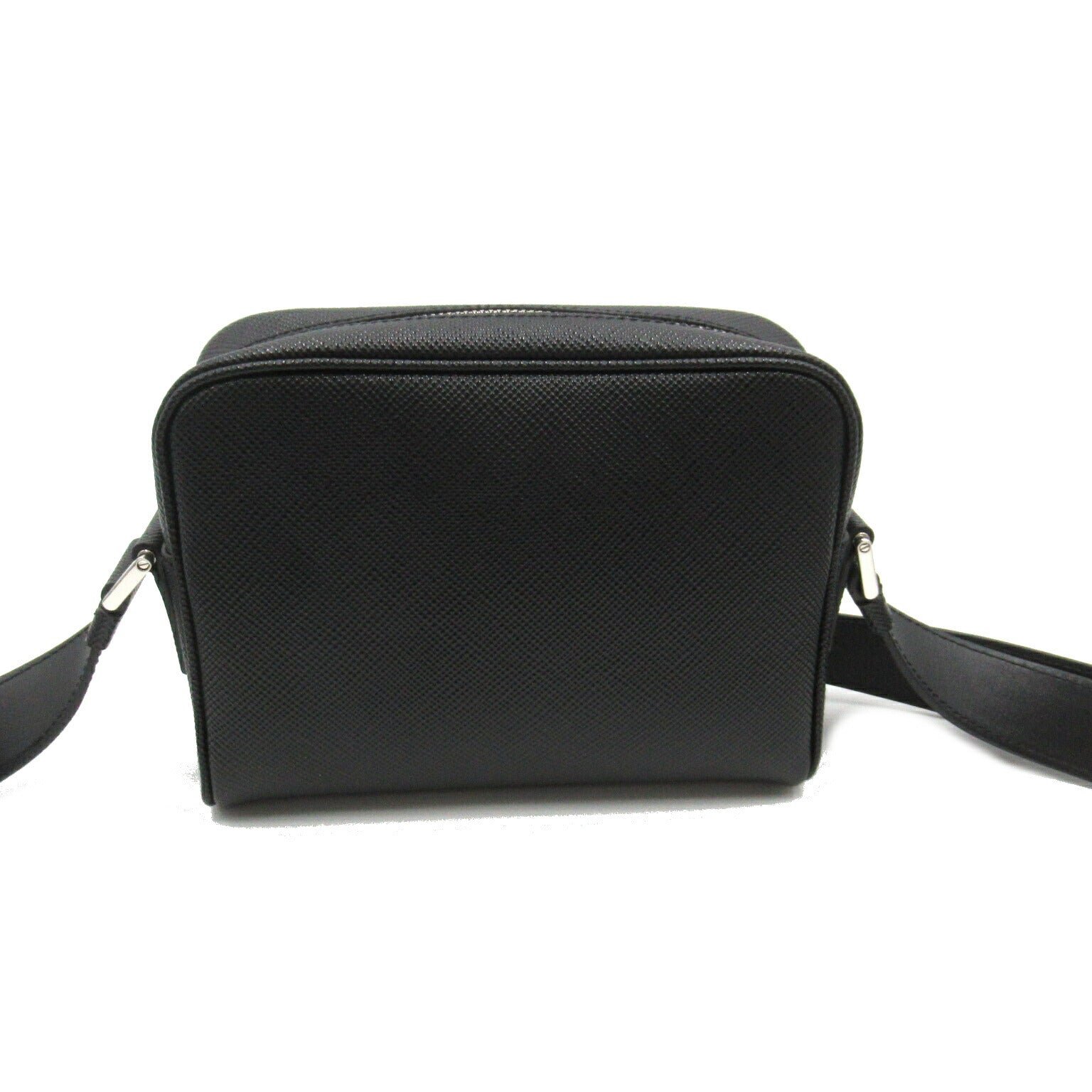 Prada Saffiano Leather Shoulder Bag Black