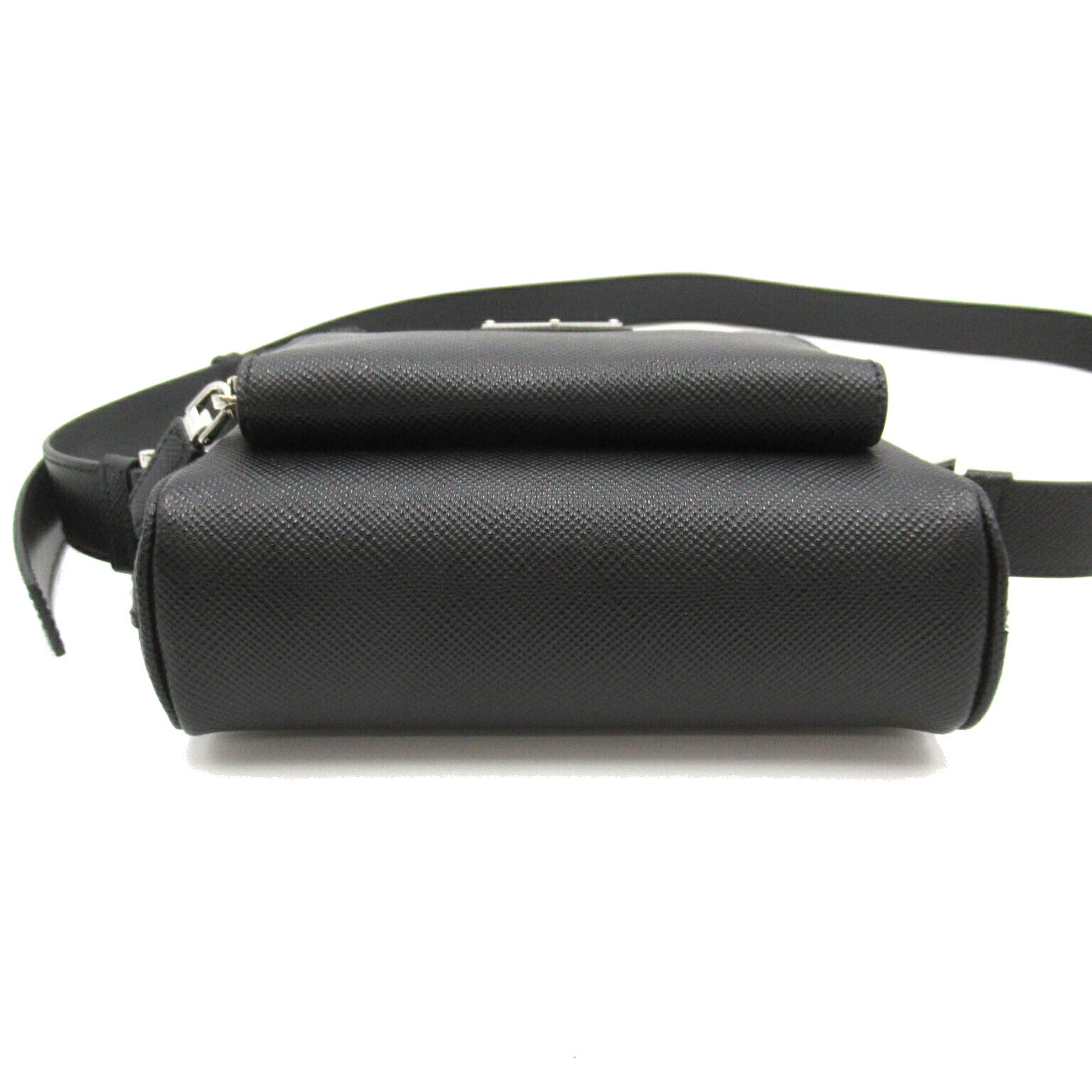 Prada Saffiano Leather Shoulder Bag Black