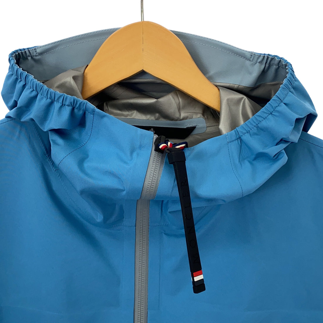 Moncler Brunoble Hooded Jacket Polyester Blue