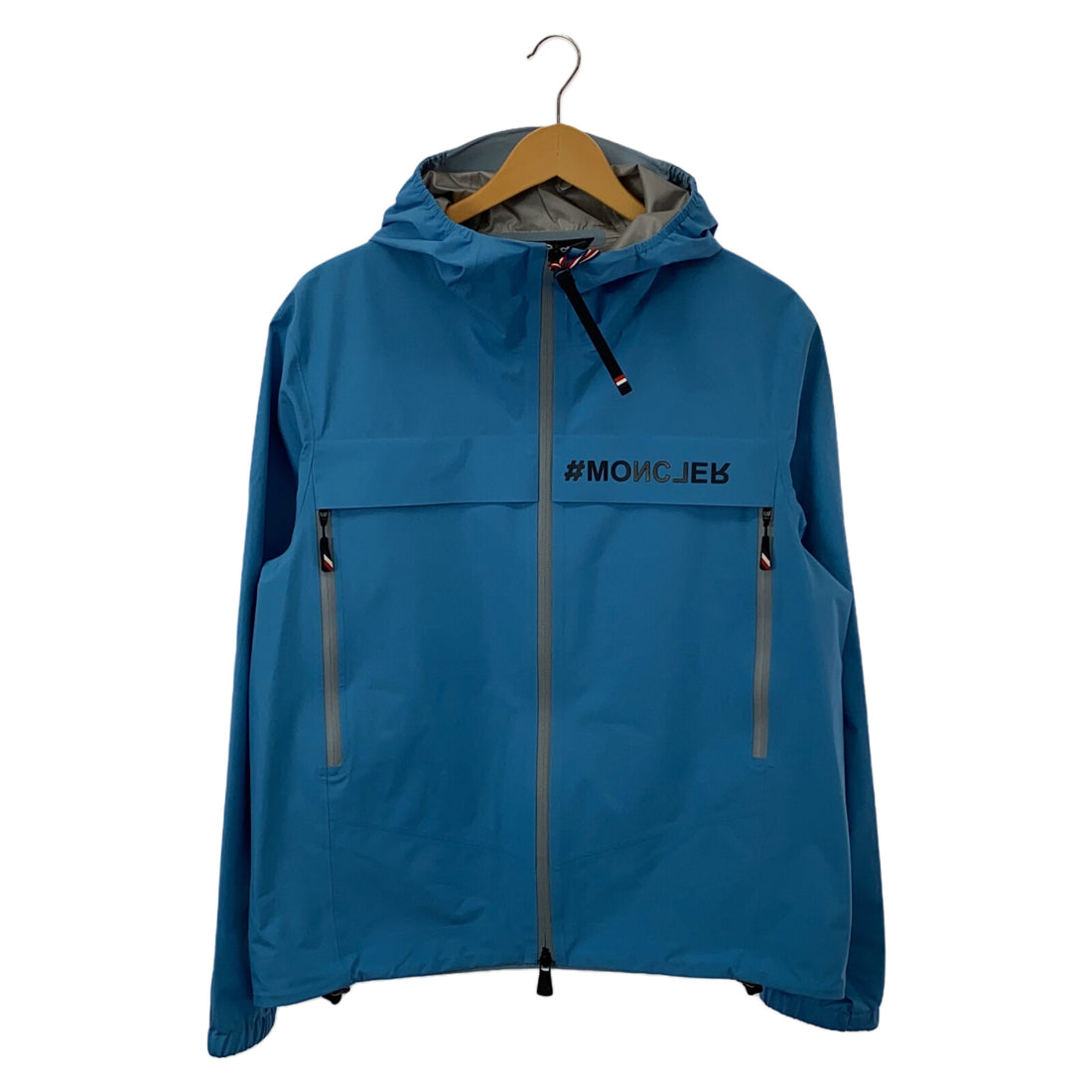 Moncler Brunoble Hooded Jacket Polyester Blue